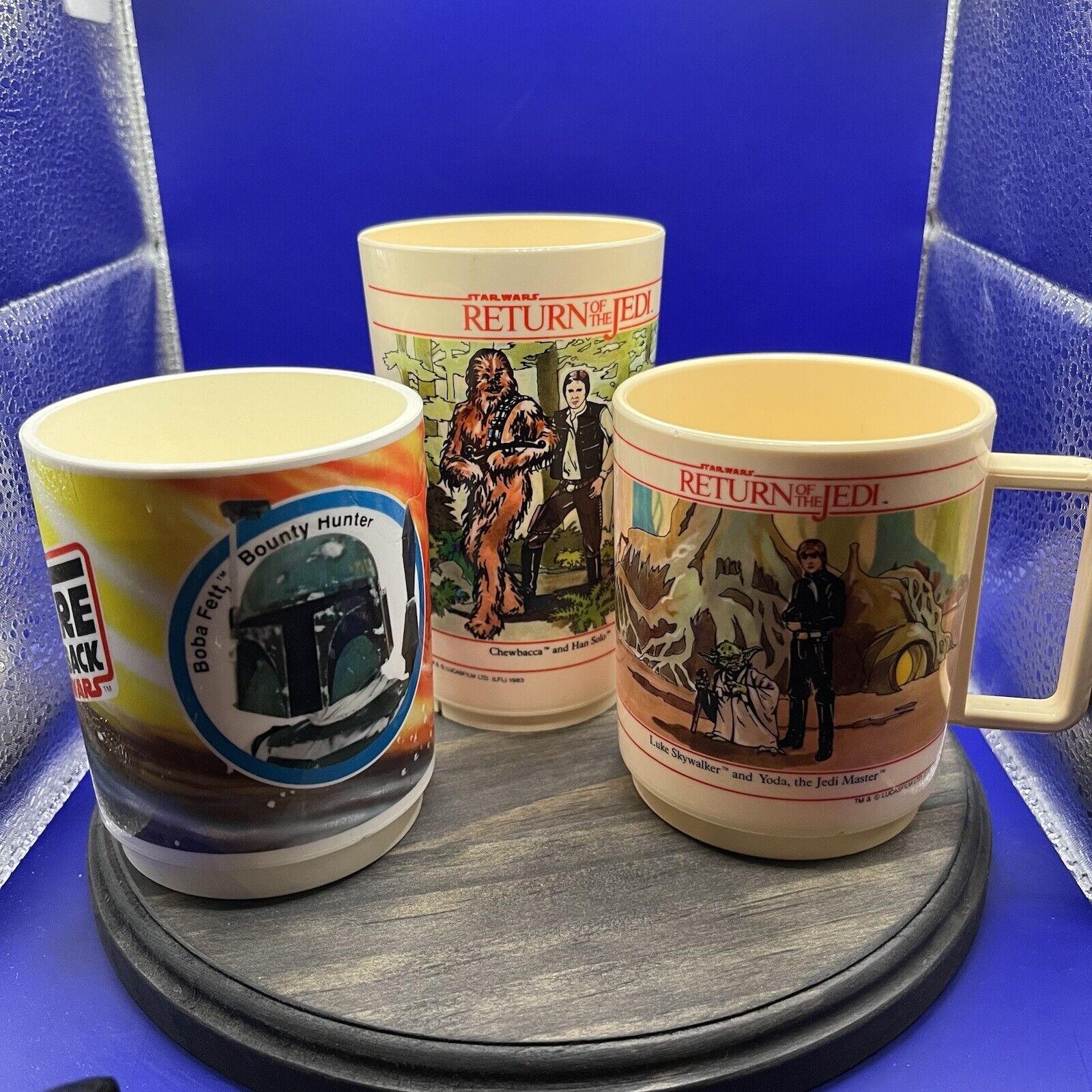 Vintage STAR WARS DEKA Plastic Cups And Mugs One With Original Tag