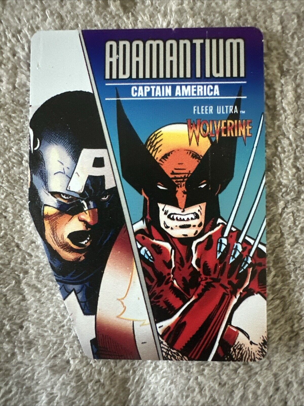 2024 Upper Deck Marvel Fleer Ultra Wolverine Adamantium AD-15 CAPTAIN AMERICA