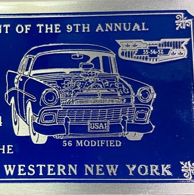 1984 Tri Five Chevy Chevrolet Participant Car Event Show Picnic New York Plaque