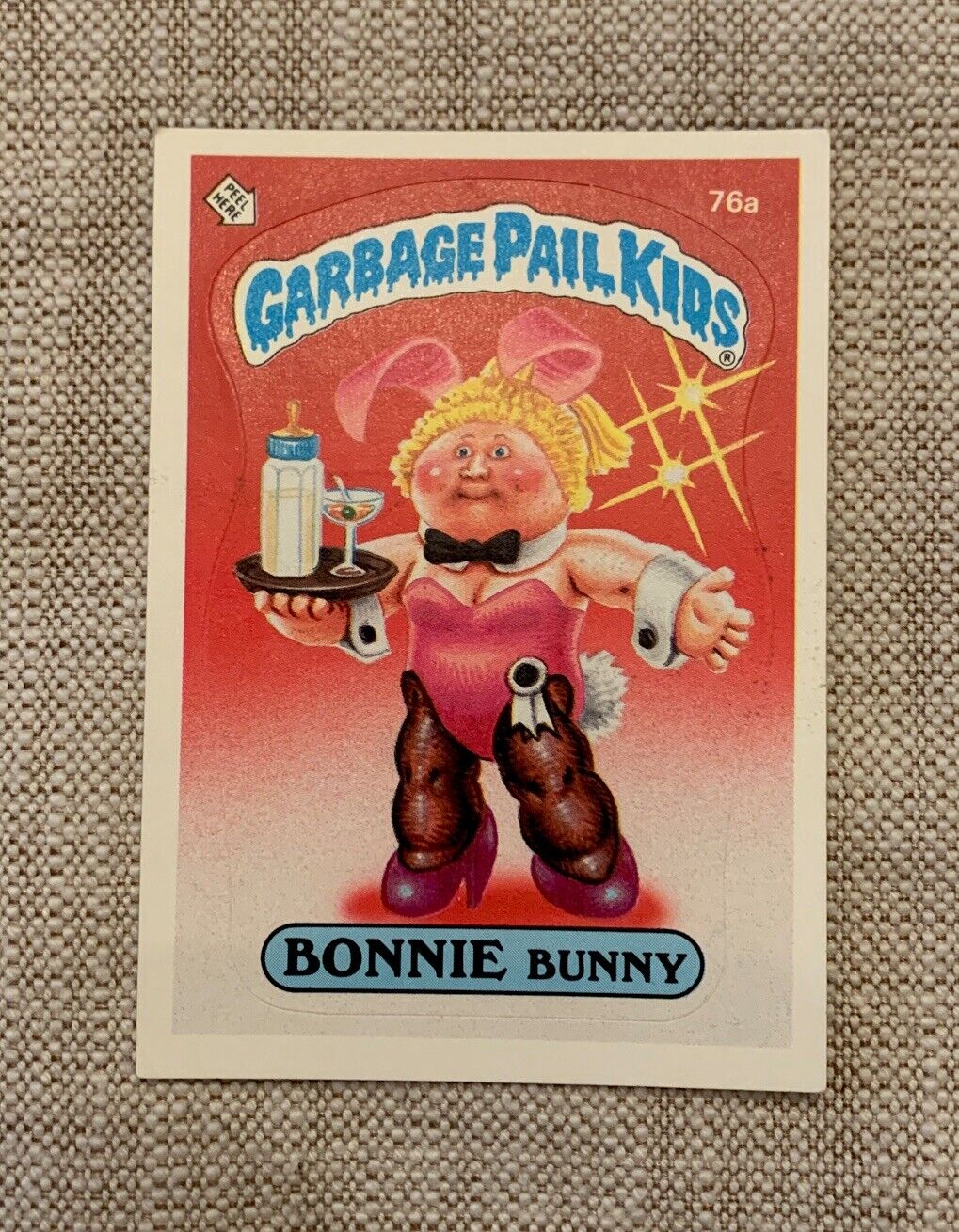 1985 Topps Garbage Pail Kid Bonnie Bunny R22146 