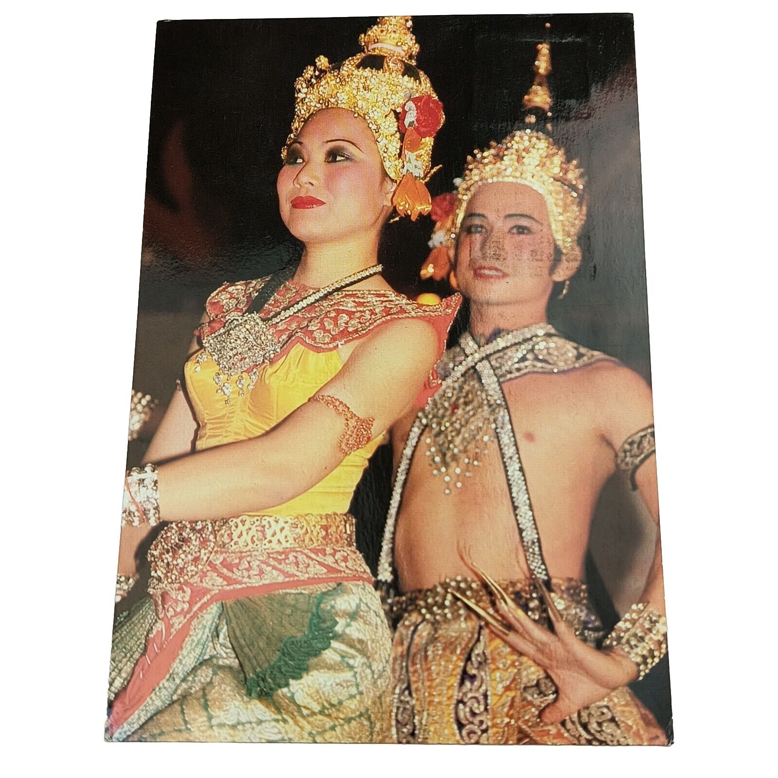 THAILAND POSTCARD Thai Dancers Bangkok Posted Stamped 