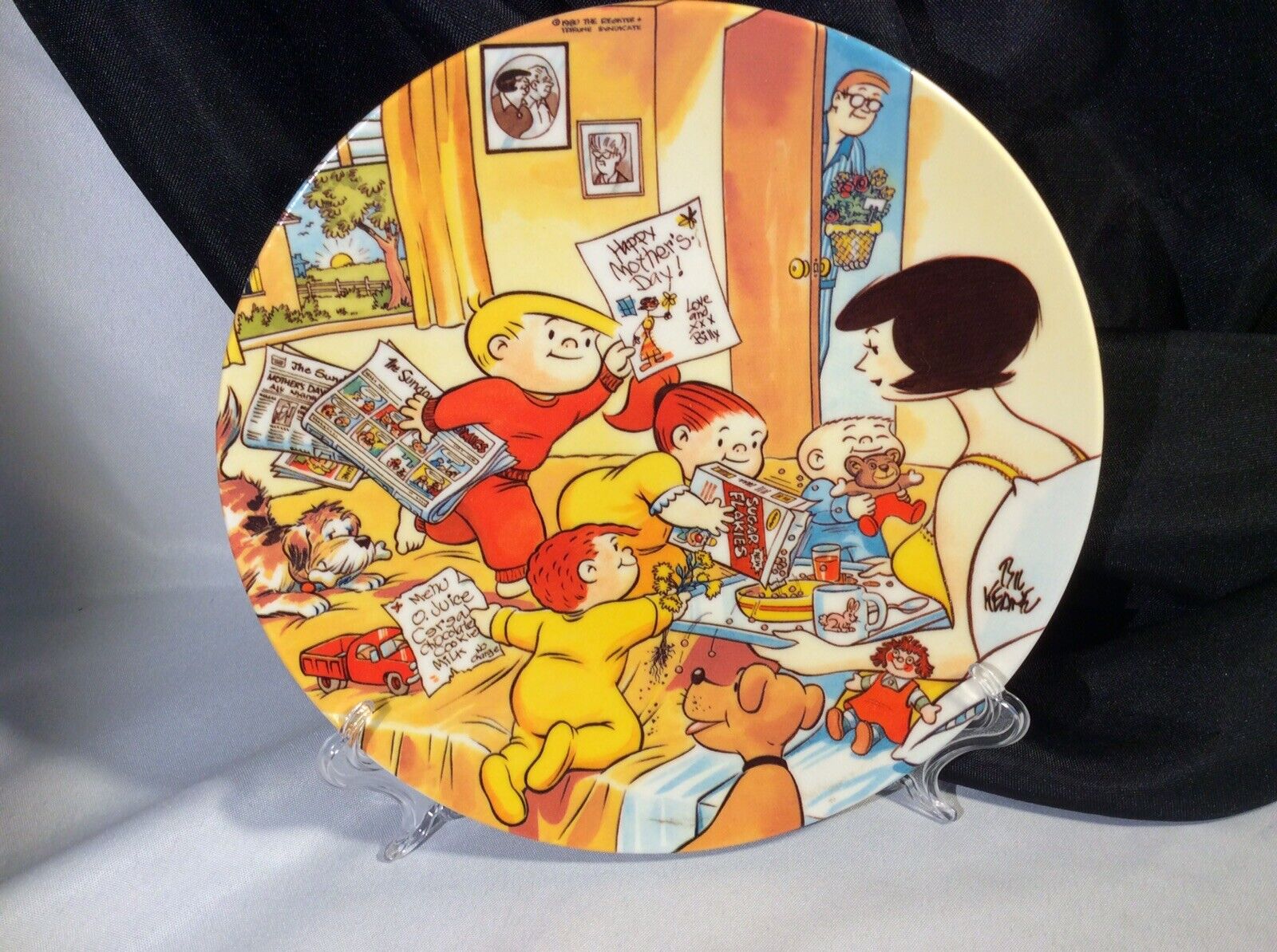 Vtg 1980 Bill Keane Family Circus Mothers Day Plate 1580/5000  Stancraft In Box
