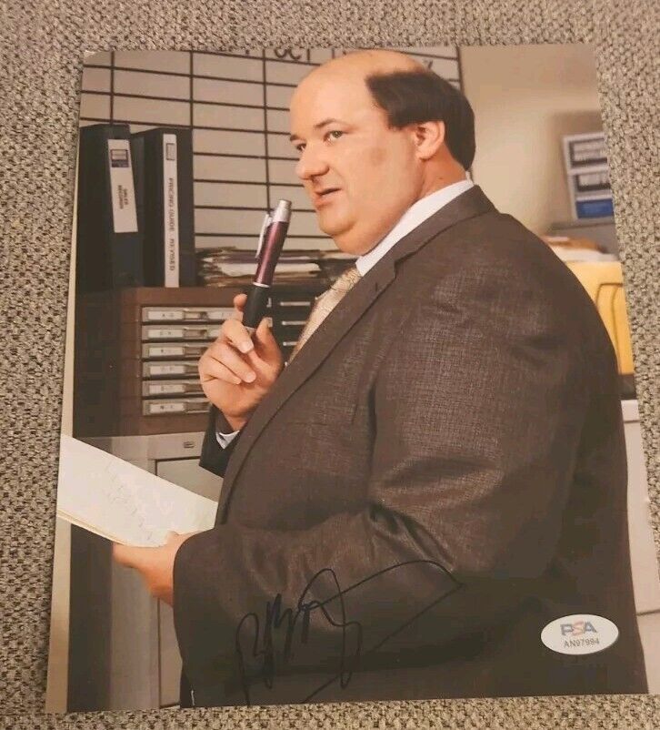 BRIAN BAUMGARTNER SIGNED 8X10 PHOTO THE OFFICE PSA/DNA AUTHENTICATED #AN97994