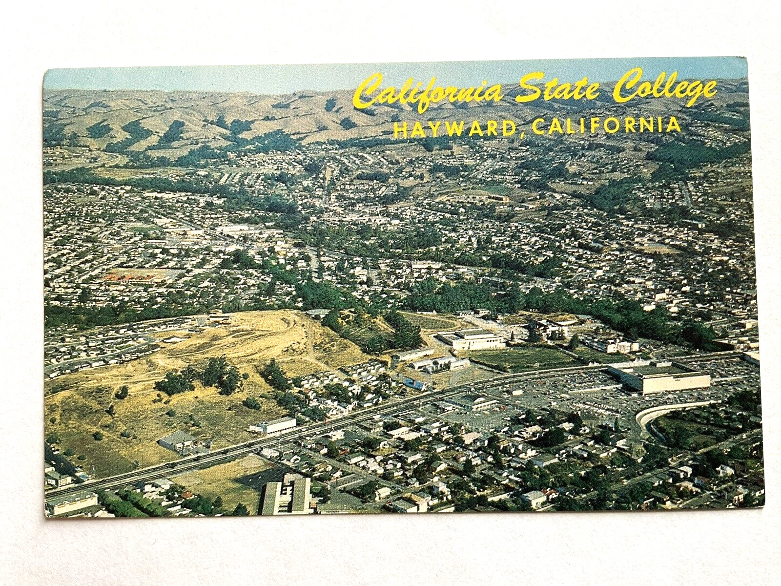 Hayward, California State College Postcard Air View