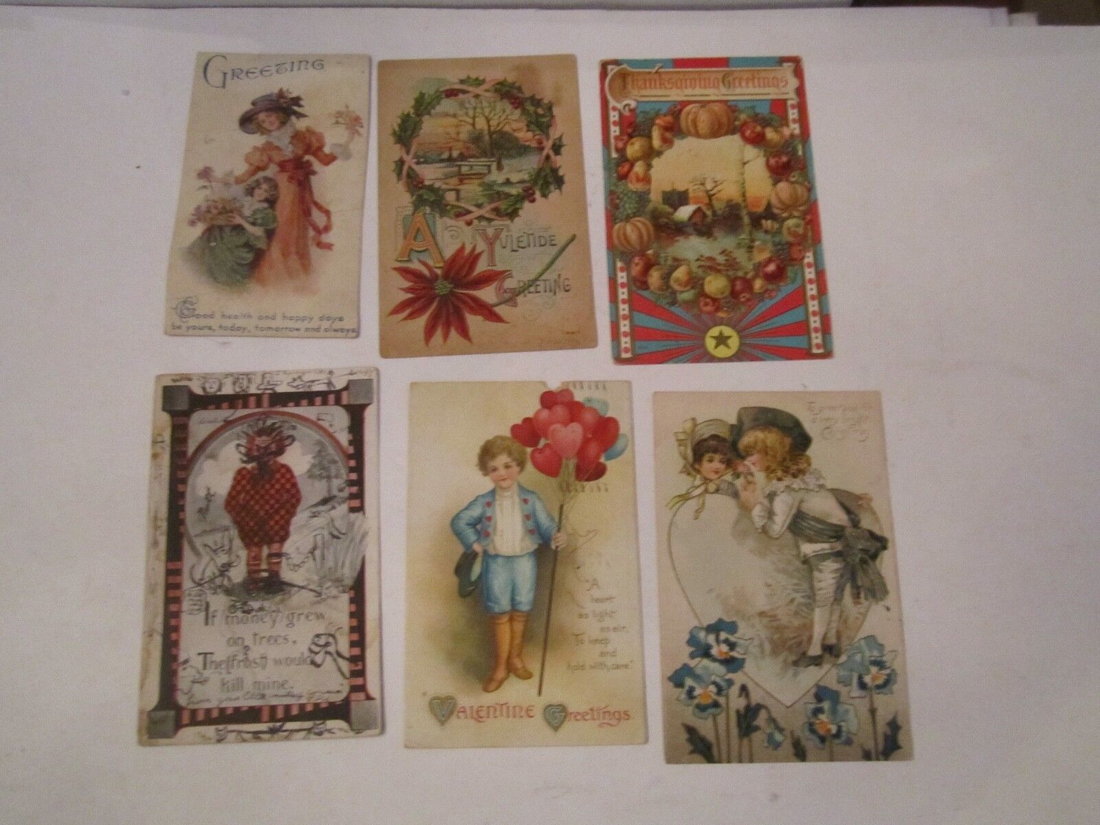 (24) EARLY 1900\'S POSTCARDS - GREETING POST CARDS - LOT 9 - TUB BBA-7