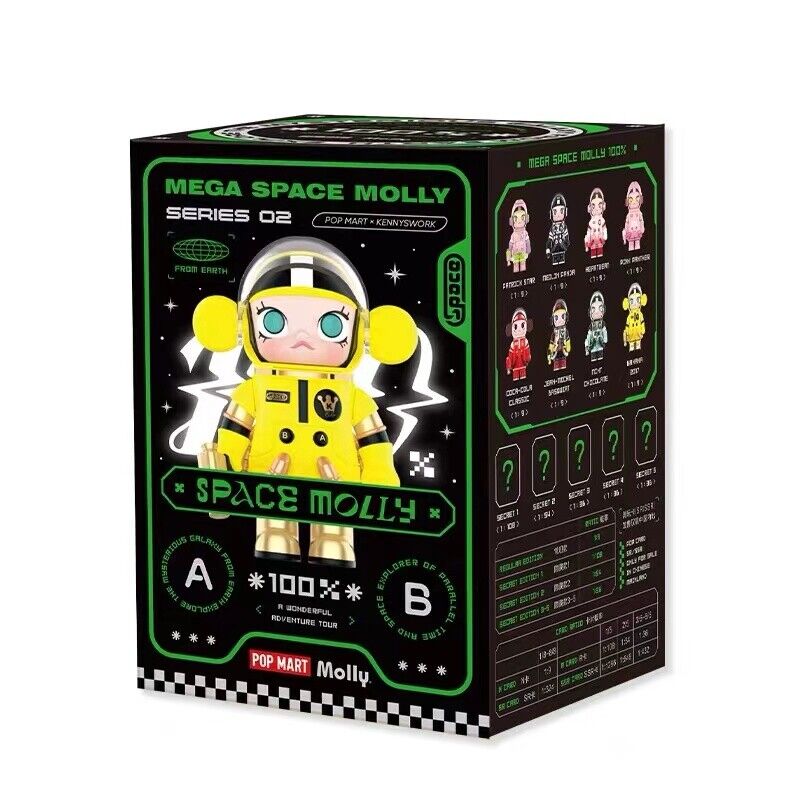 Pre sale POPMART MEGA SPACE MOLLY 100% Anniversary Series 2 A Blind Box Gift