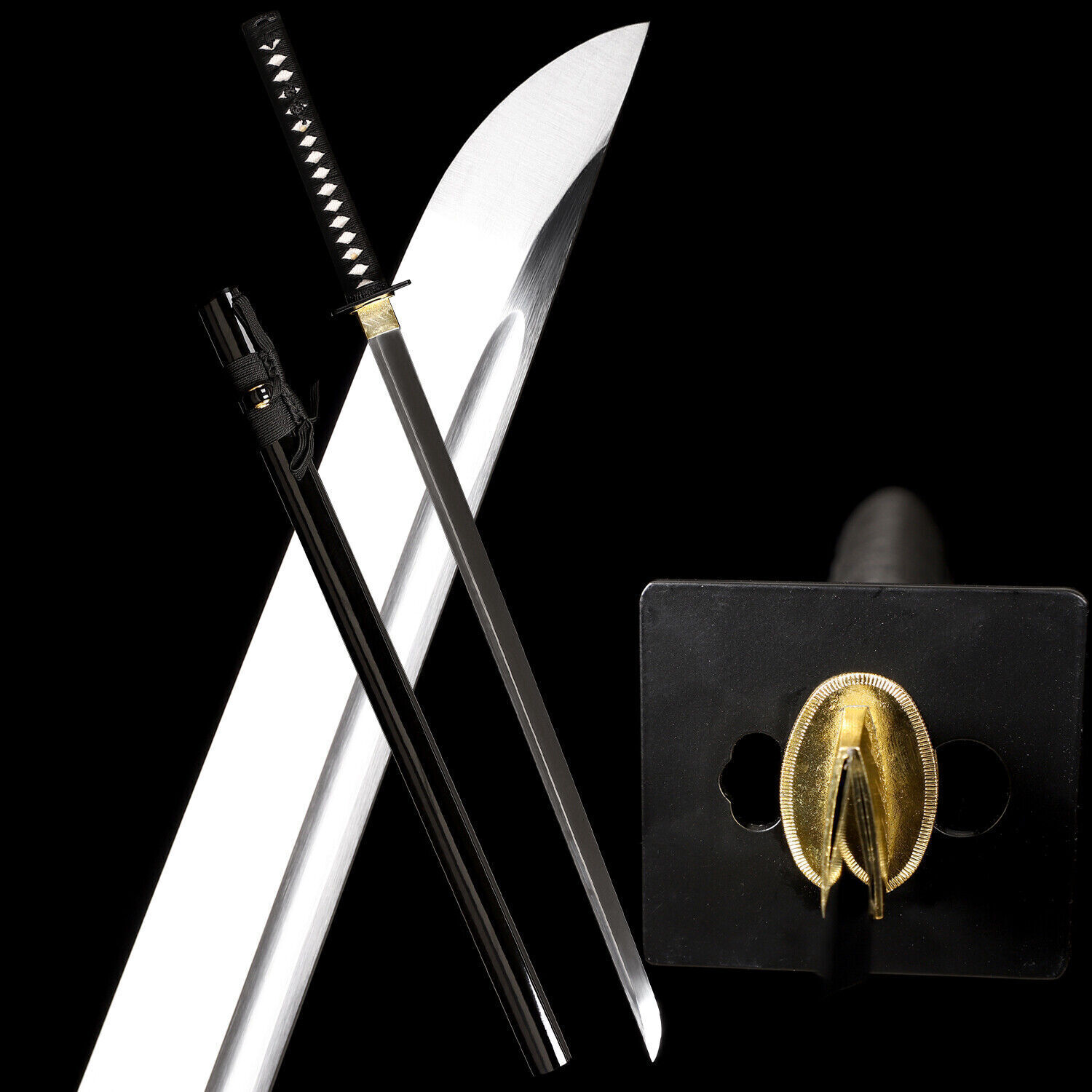 Japanese Samurai NINJA Sword Full Tang Battle Ready Sharp 9260 Spring Steel 