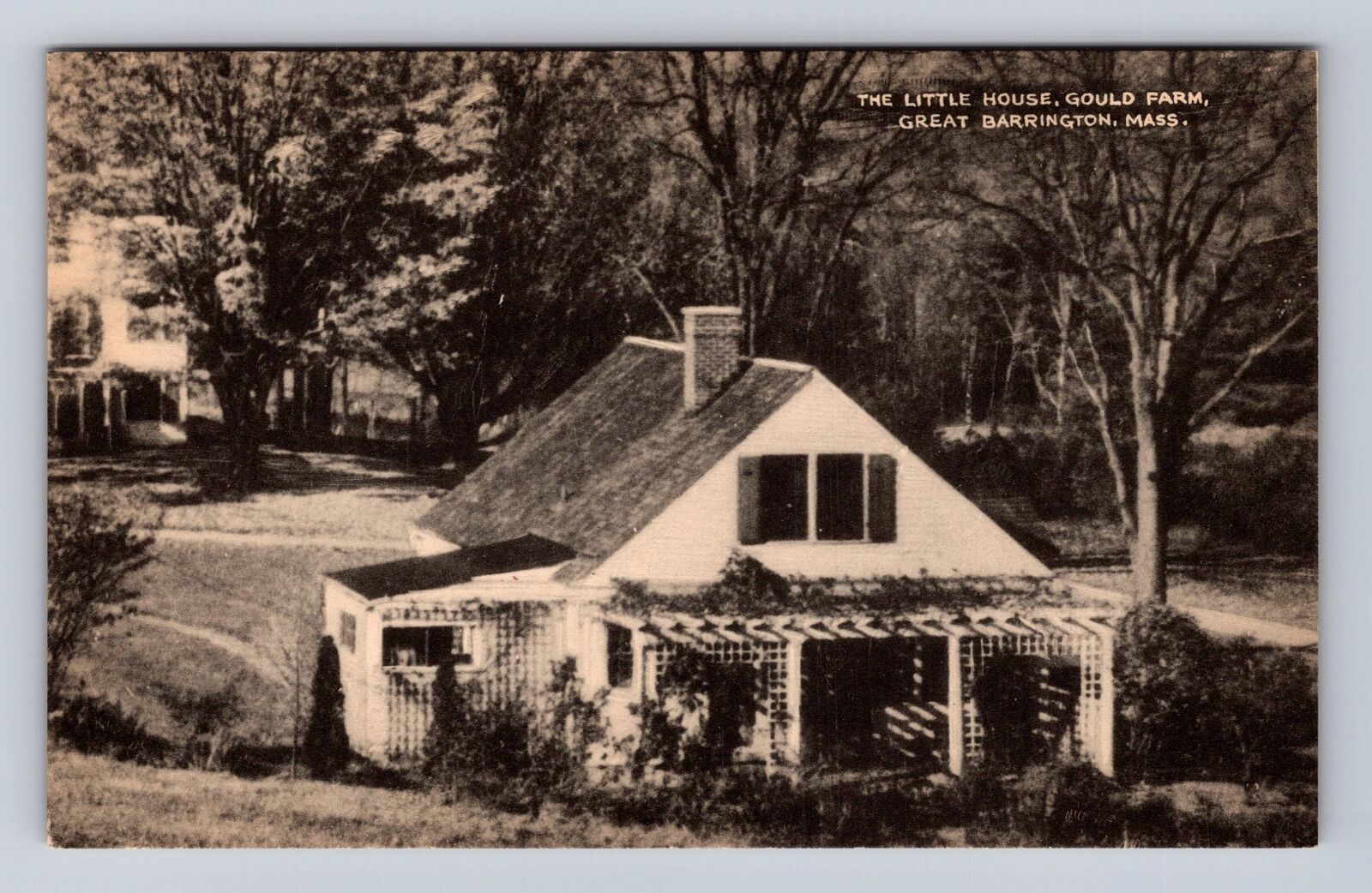 Great Barrington MA-Massachusetts, Little House, Gould Farm, Vintage Postcard