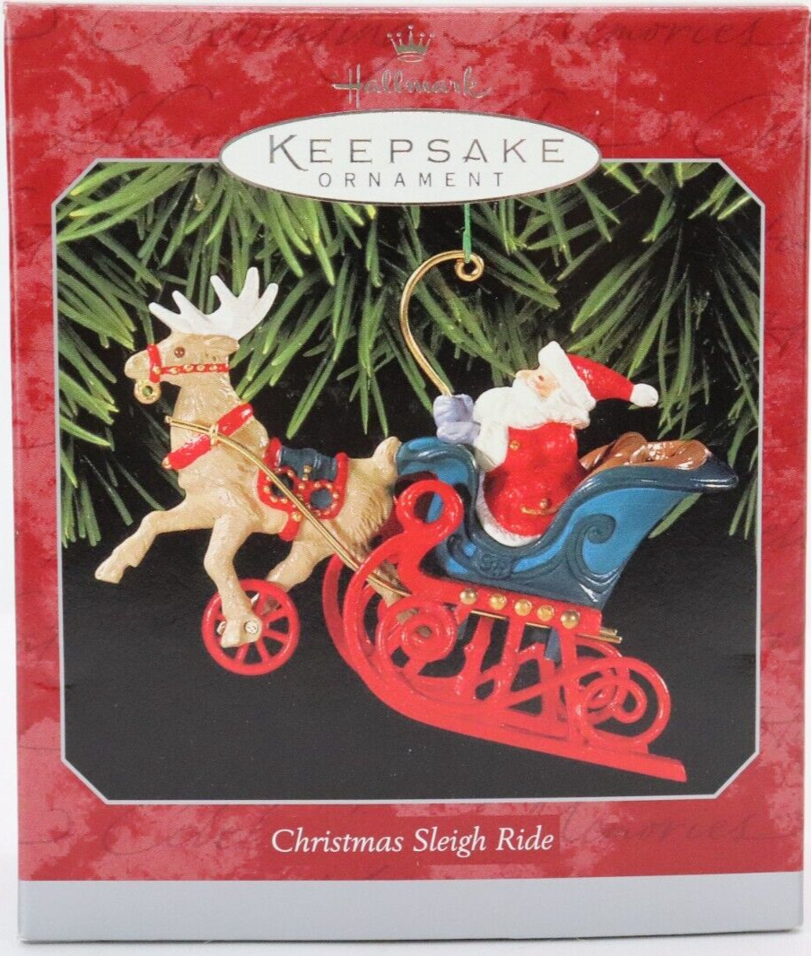 Hallmark Keepsake Ornament Christmas Seigh Ride Vintage 1998