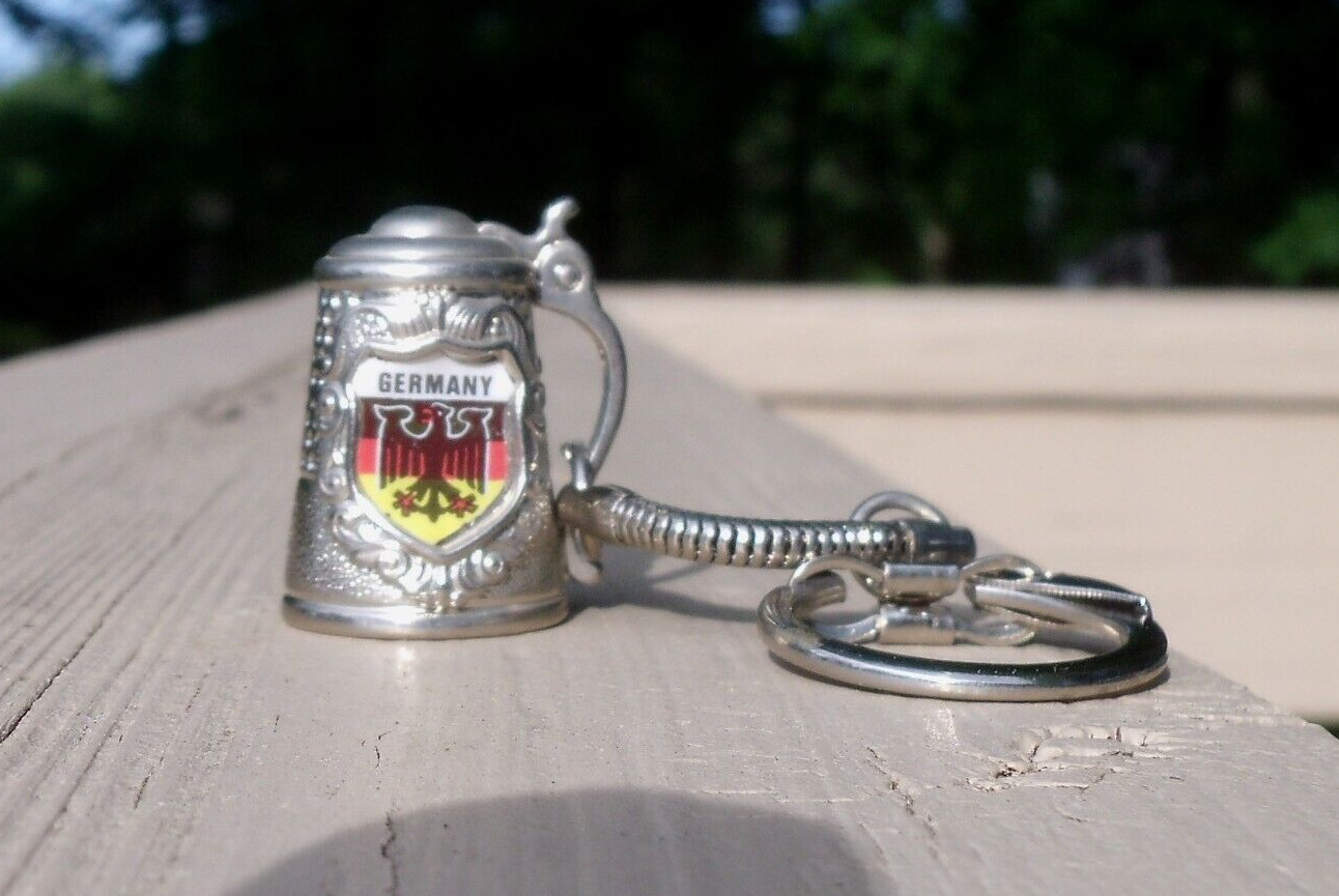 Vintage Germany Beer Stein Thimble /  Keychain   1.25\
