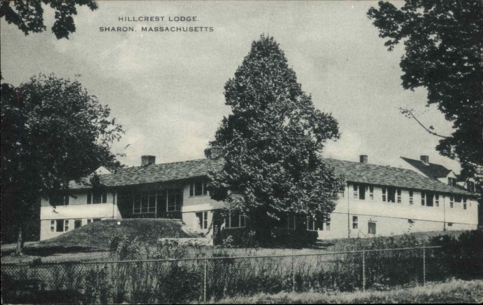 Sharon Massachusetts MA Hillcrest Lodge Vintage Postcard