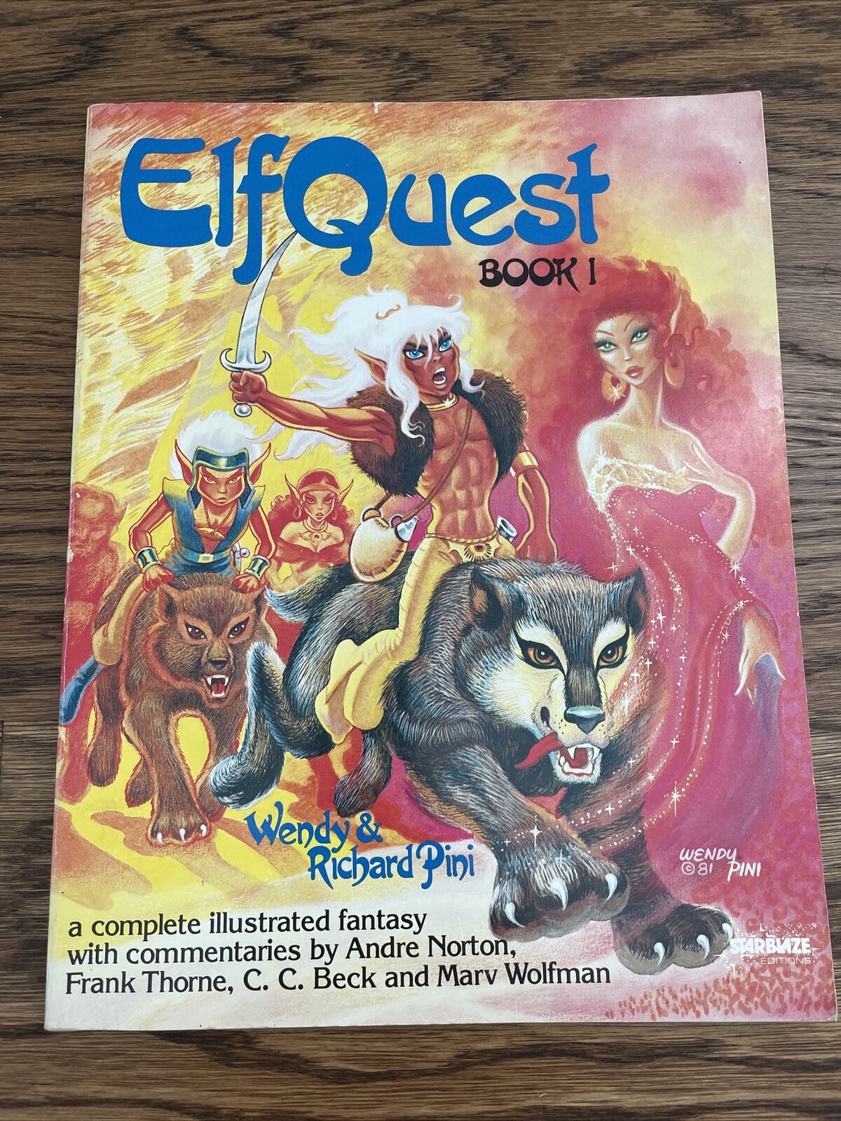 Vintage Elf Quest Book 1  Starblaze Edition Pini 1981 Graphic Novel Fantasy