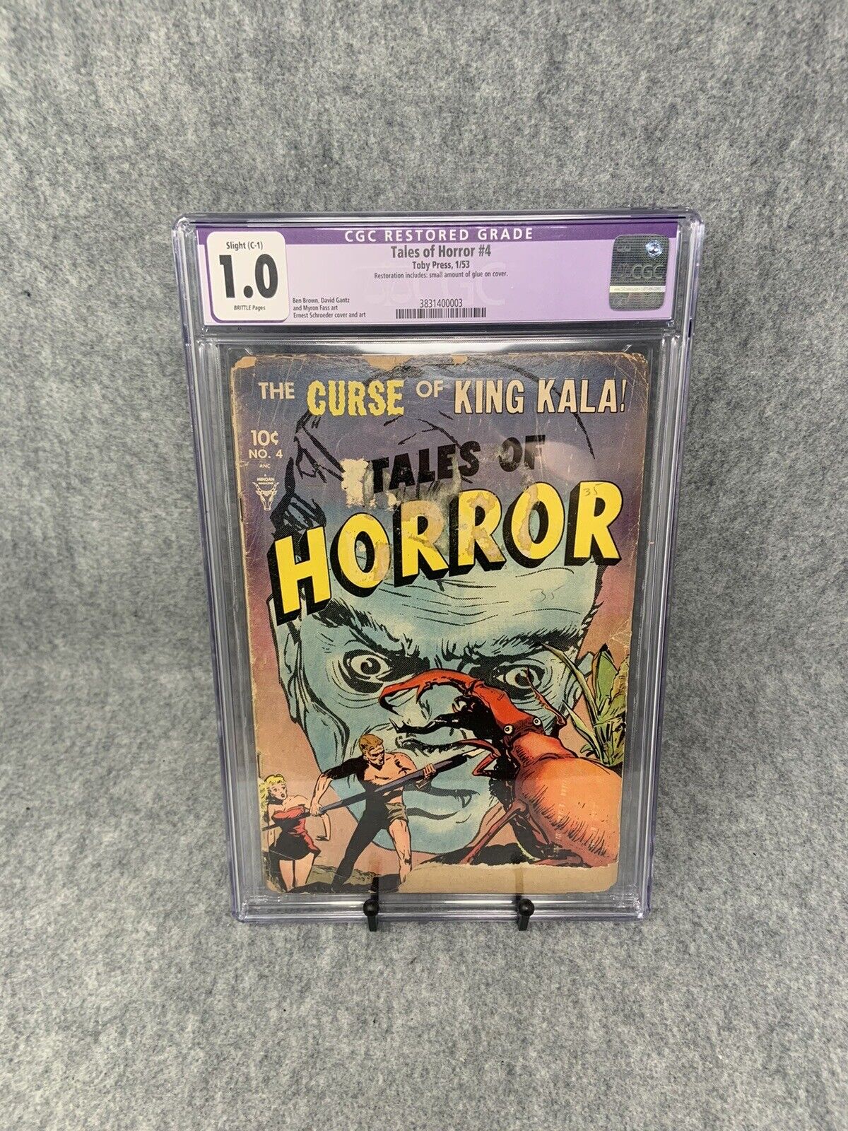 Tales of Horror #4 CGC 1.0 Giant Beetle Rare 1953  Toby Press