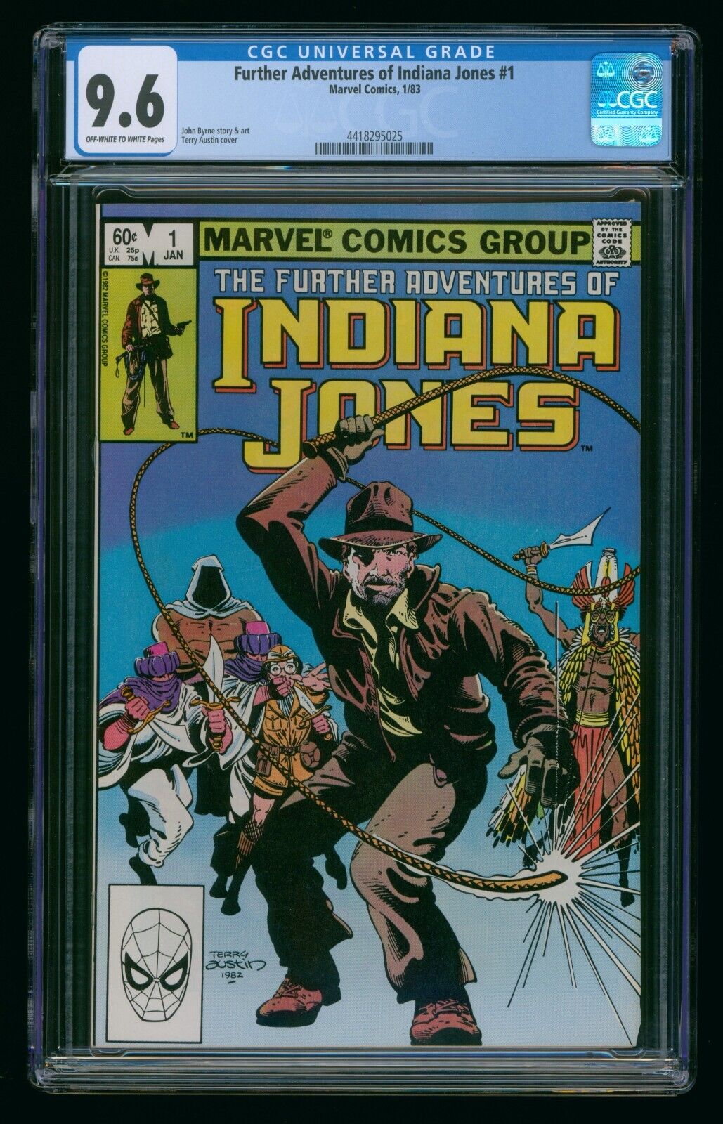 FURTHER ADVENTURES OF INDIANA JONES #1 (1983) CGC 9.6 WHITE PAGES
