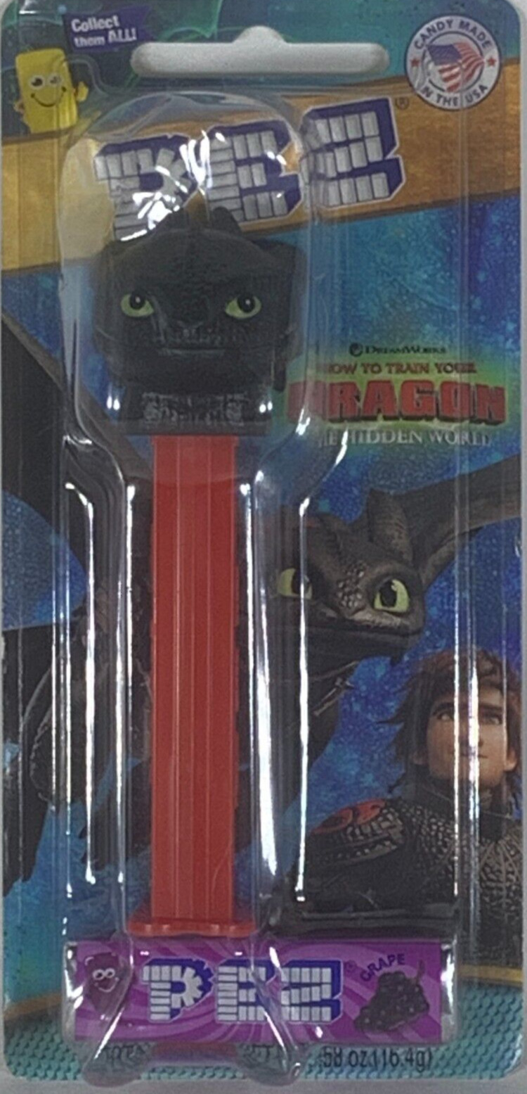 PEZ DreamWorks How to Train Your Dragon Hidden World Toothless Dispenser NIB