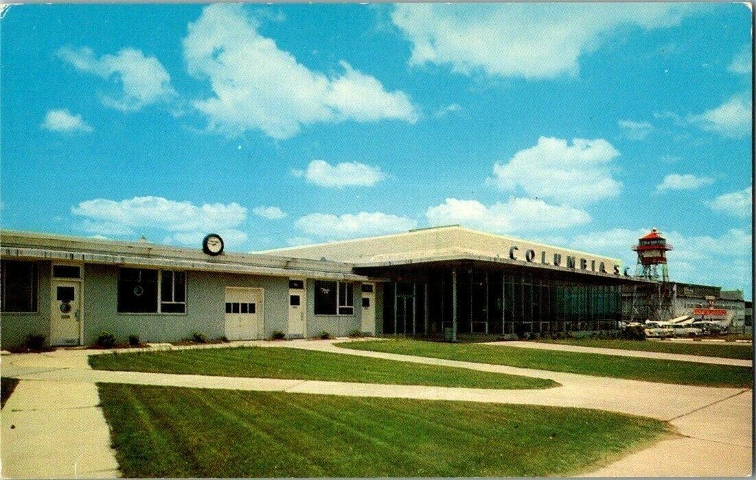 1960'S. COLUMBIA AIRPORT, COLUMBIA, SC POSTCARD DB23