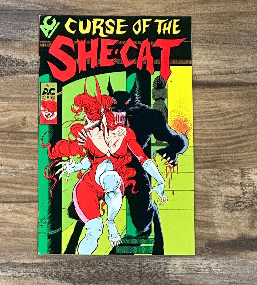 Curse of the SHE-CAT #1 AC Comics Copper Age Vixen Egypt Femme Fatale