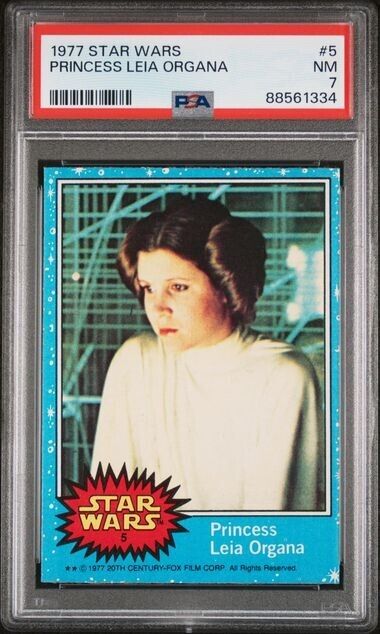1977 Topps Star Wars #5 Princess Leia Organa PSA 7 NM