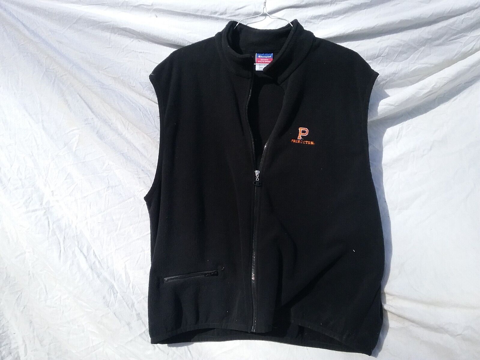 Princeton University Fleece Vest Champion XXL . Very Good Condition.