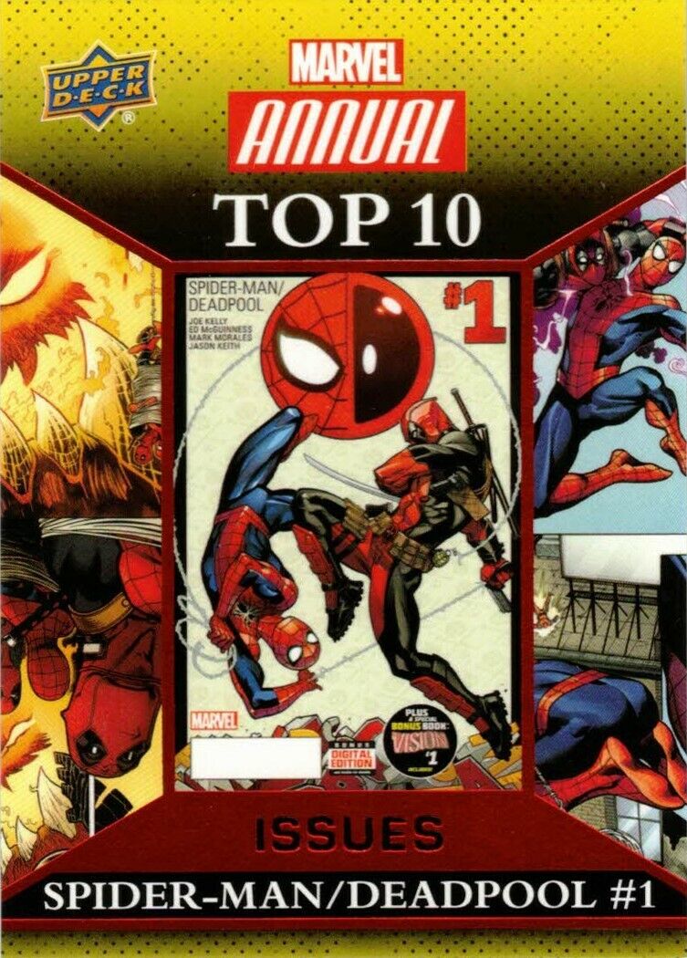 2016 Upper Deck Marvel Annual Top 10 Issues Spider-Man vs Deadpool Red