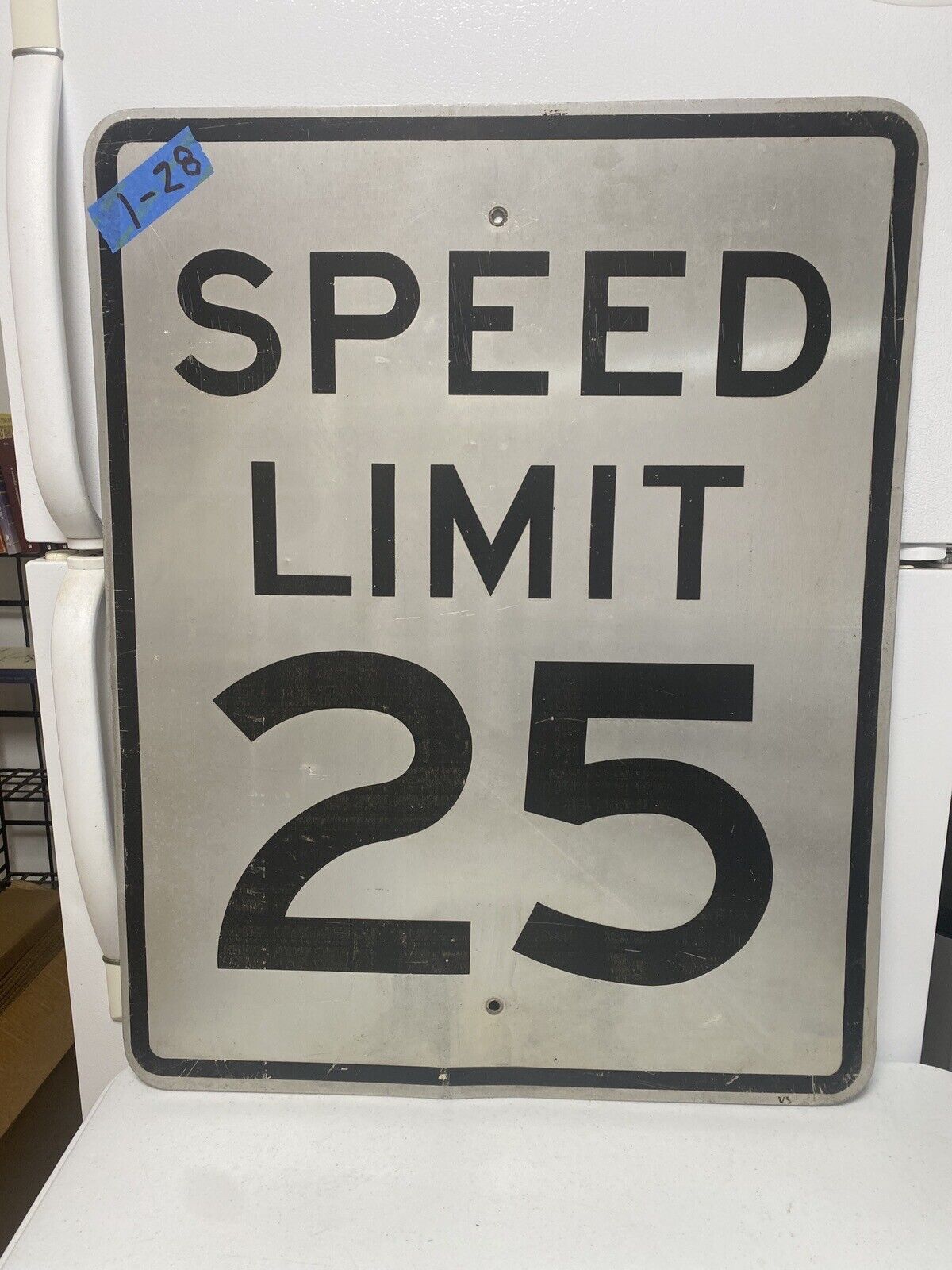 Retired Authentic Road Street Sign (Speed Limit 25) 30