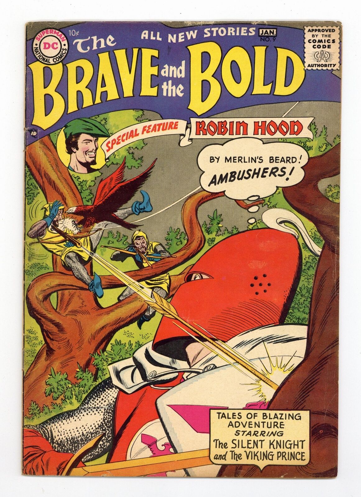 Brave and the Bold #9 VG 4.0 1956
