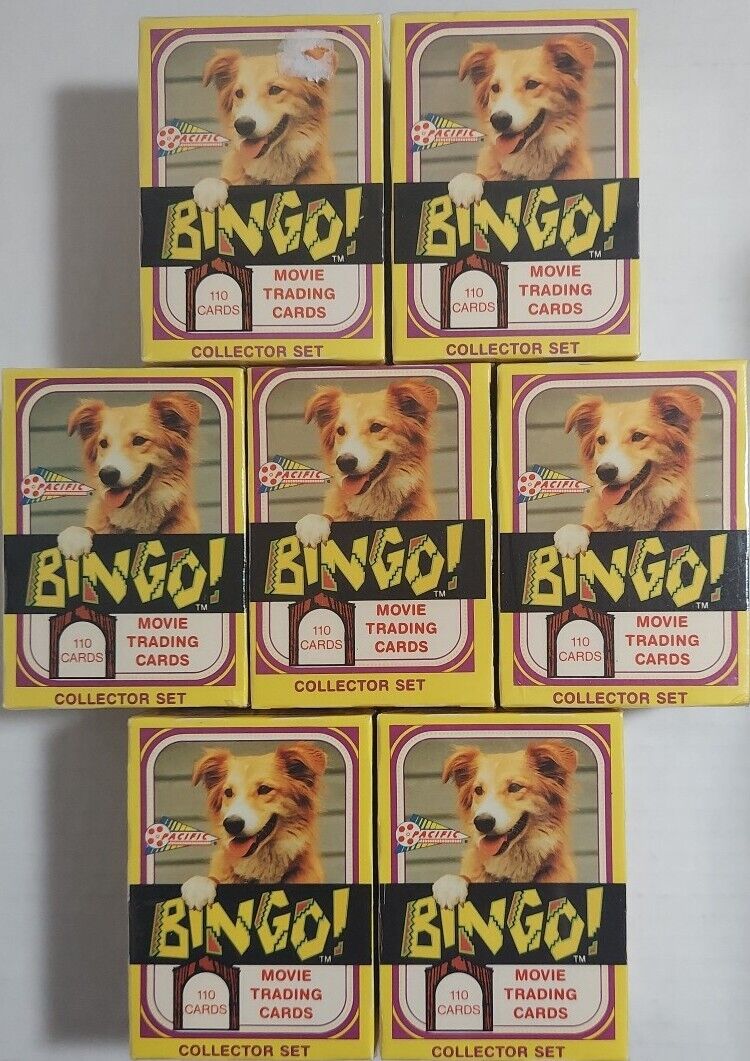 1991 Pacific Trading Cards Lot Of (7) Bingo The Dog Movie 110  Card Sets Sealed
