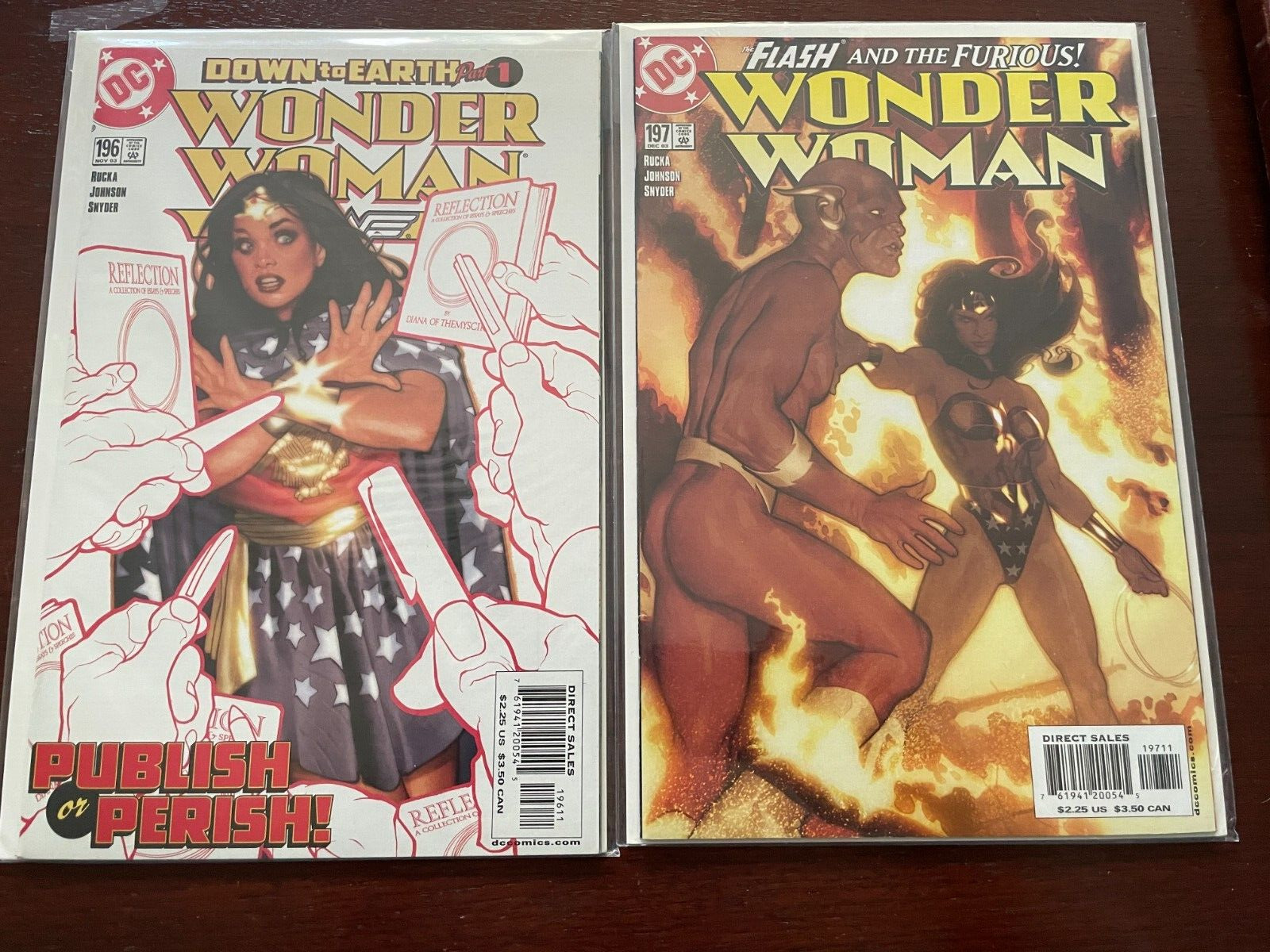 Wonder Woman 196 197 Adam Hughes Cover  2003 DC comics