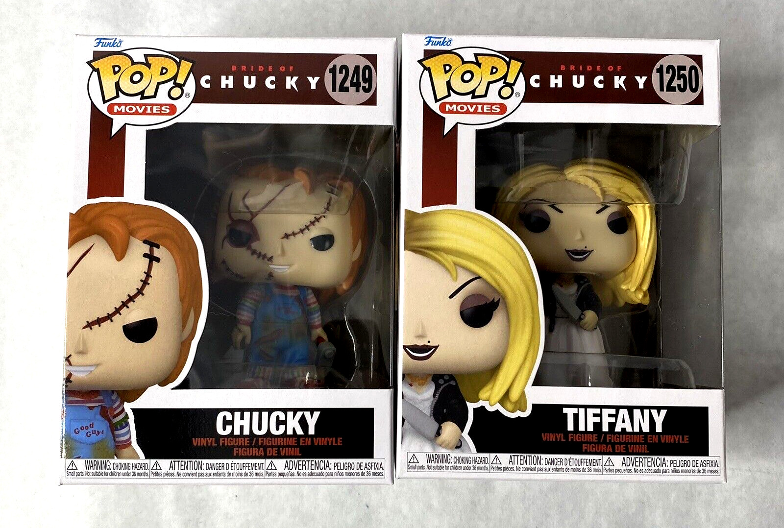(2 Funko Pops) Bride of Chucky Chucky and Tiffany Funko Pop Set