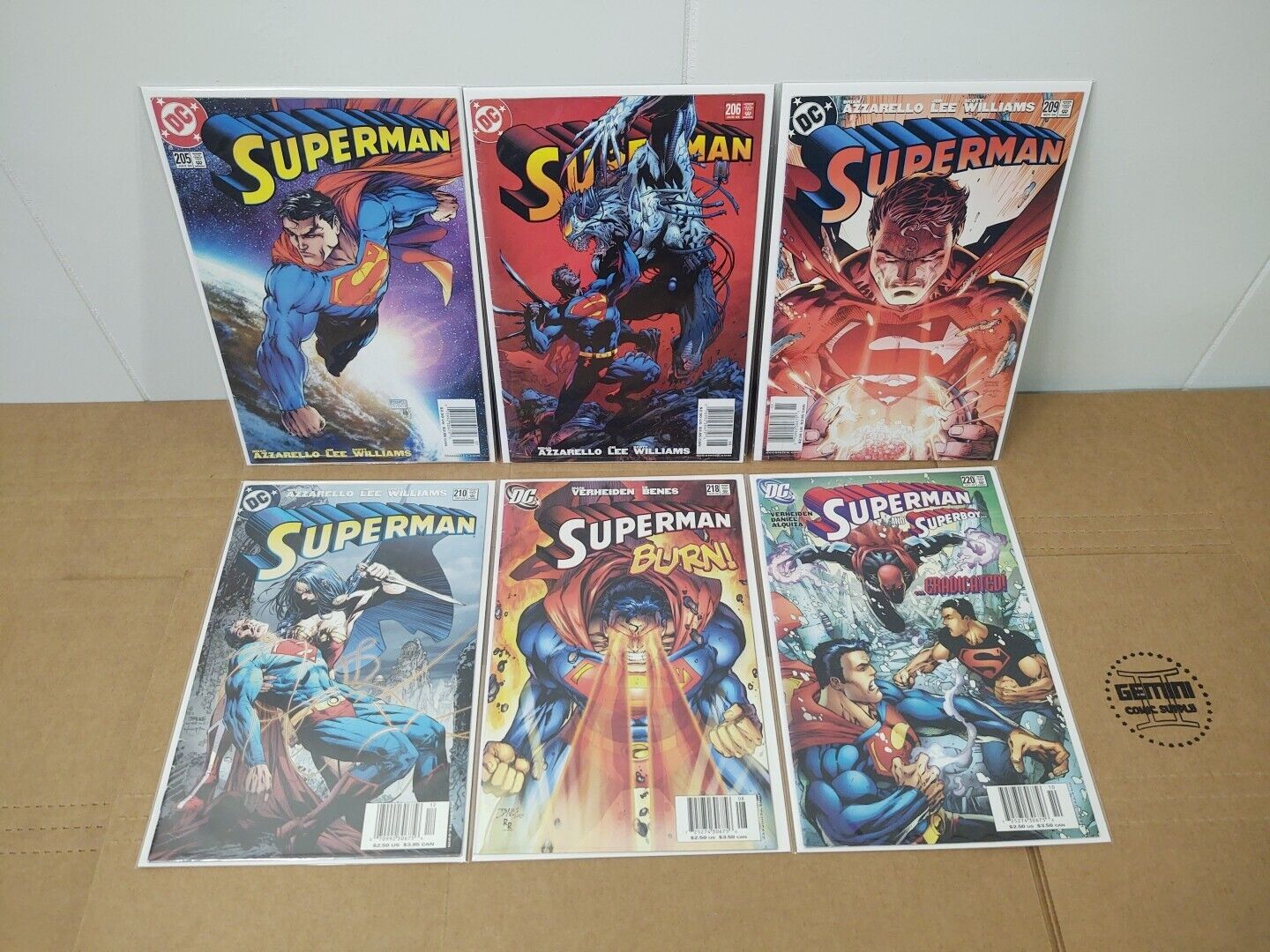 Superman #205,206,209,210,218 & 220 Newsstands DC Comics Michael Turner Lot Of 6