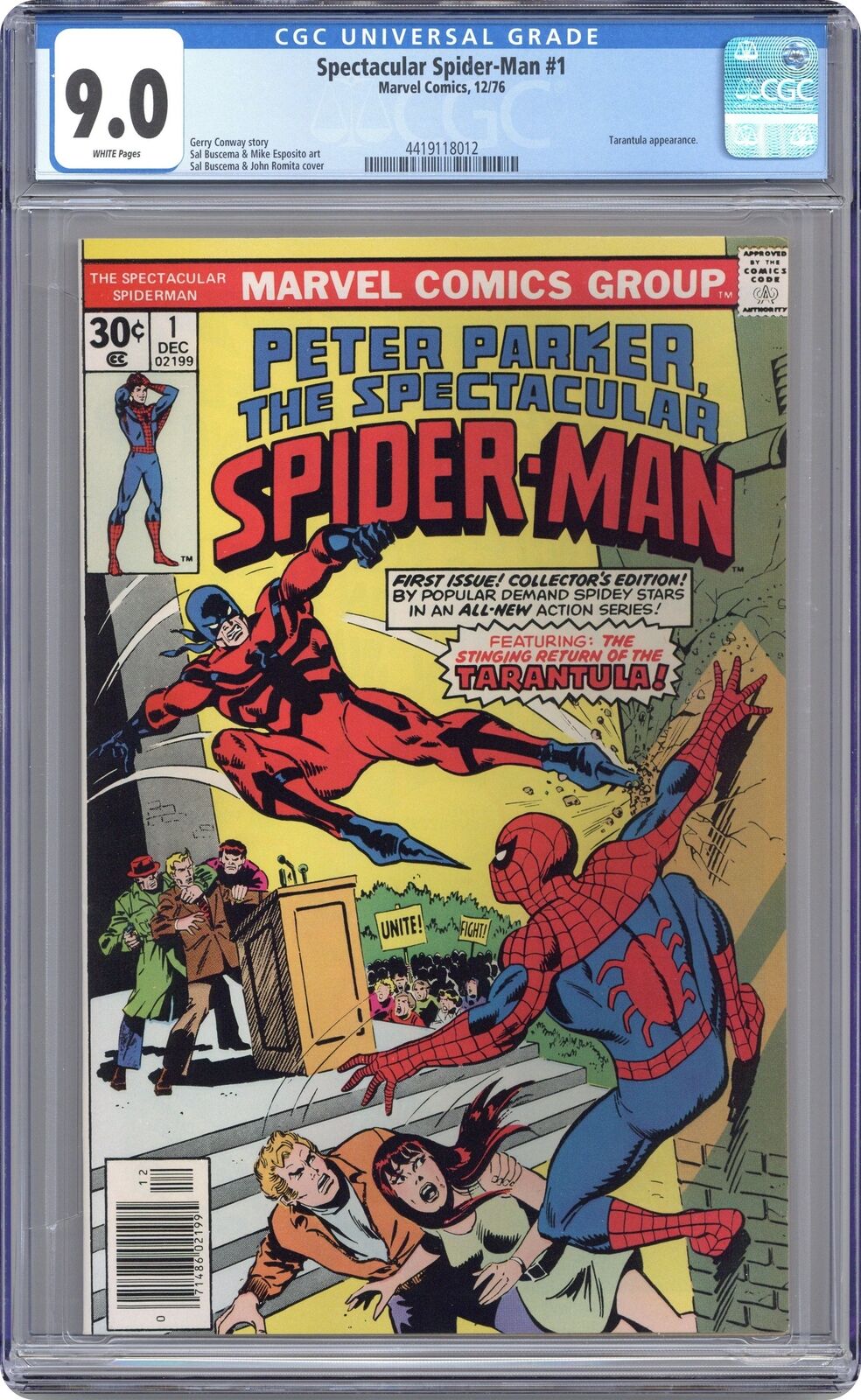 Spectacular Spider-Man Peter Parker #1 CGC 9.0 1976 4419118012