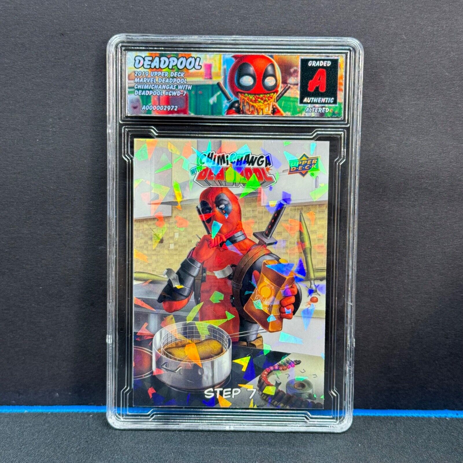 2019 Upper Deck Marvel Deadpool Chimi #CWD-7 Cracked Ice Altered Refractor  