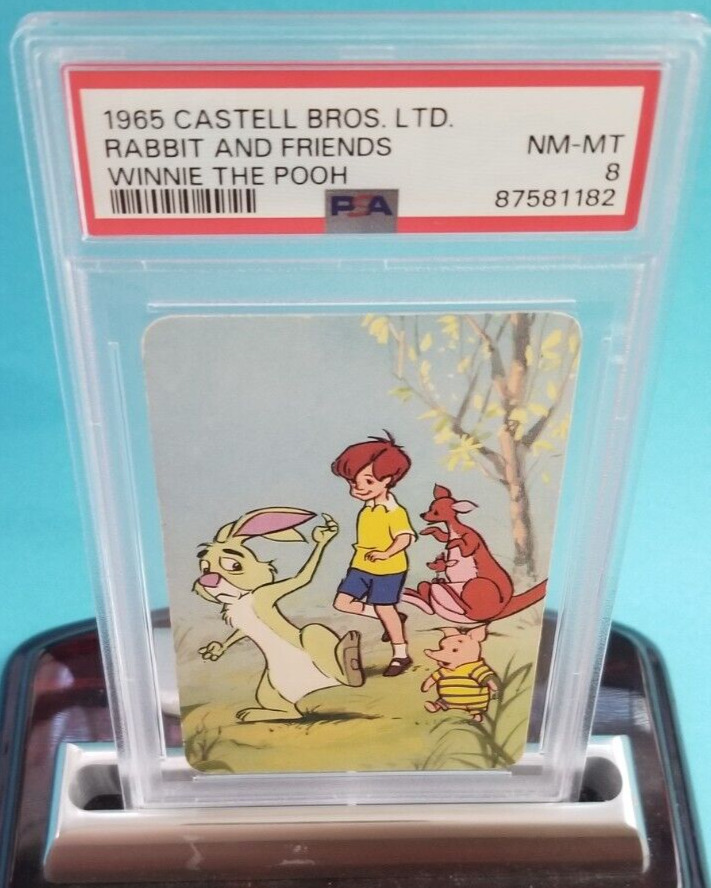 💥 1965 WINNIE THE POOH Rabbit & Friends RC PSA Graded CARD CASTELL BROS  💥