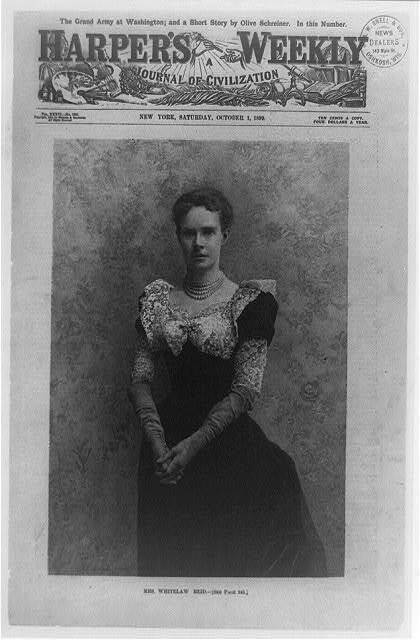 Photo:Mrs. Whitelaw Reid,Harper\'s weekly 1892