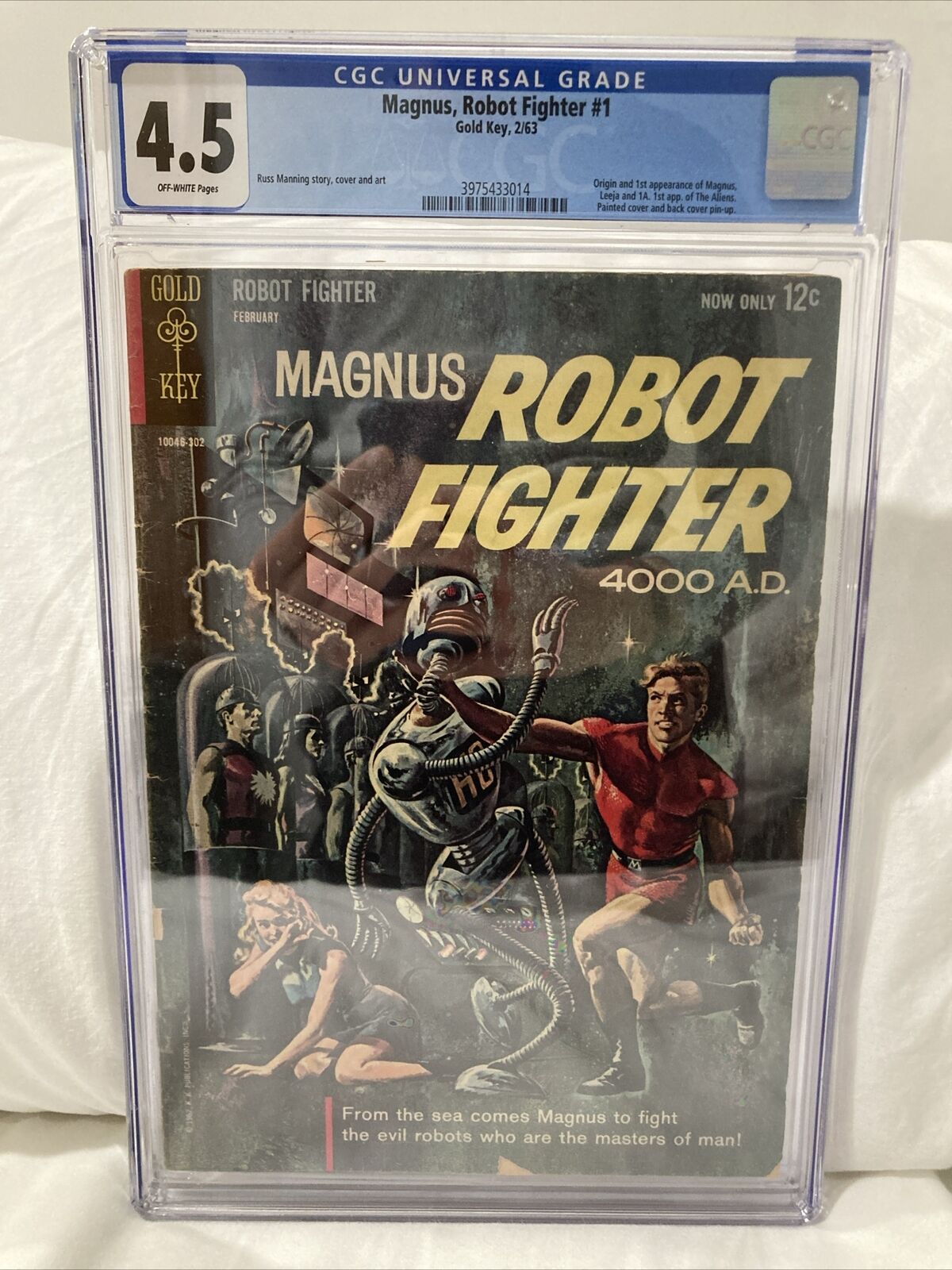 Magnus, Robot Fighter #1 (February 1963, Gold Key Comics) Rare, CGC Graded (4.5)