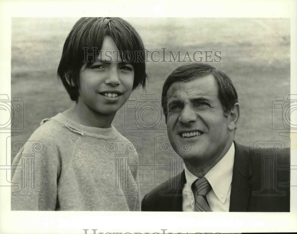 1970 Press Photo Tige Andrews and Fabian Gregory on episode of \
