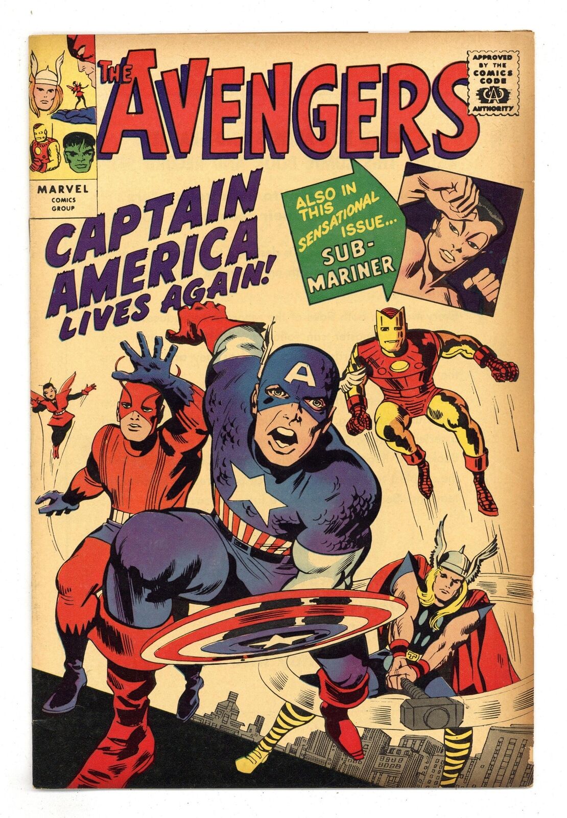 Avengers Golden Record Reprint #4 Comic Only Variant GD/VG 3.0 1966