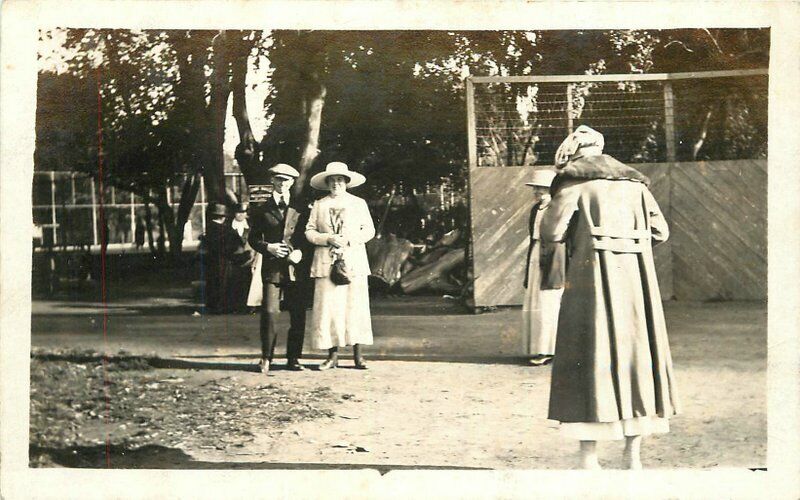 C-1920s Woman Photographing Couple Camera RPPC Photo Postcard 20-11574