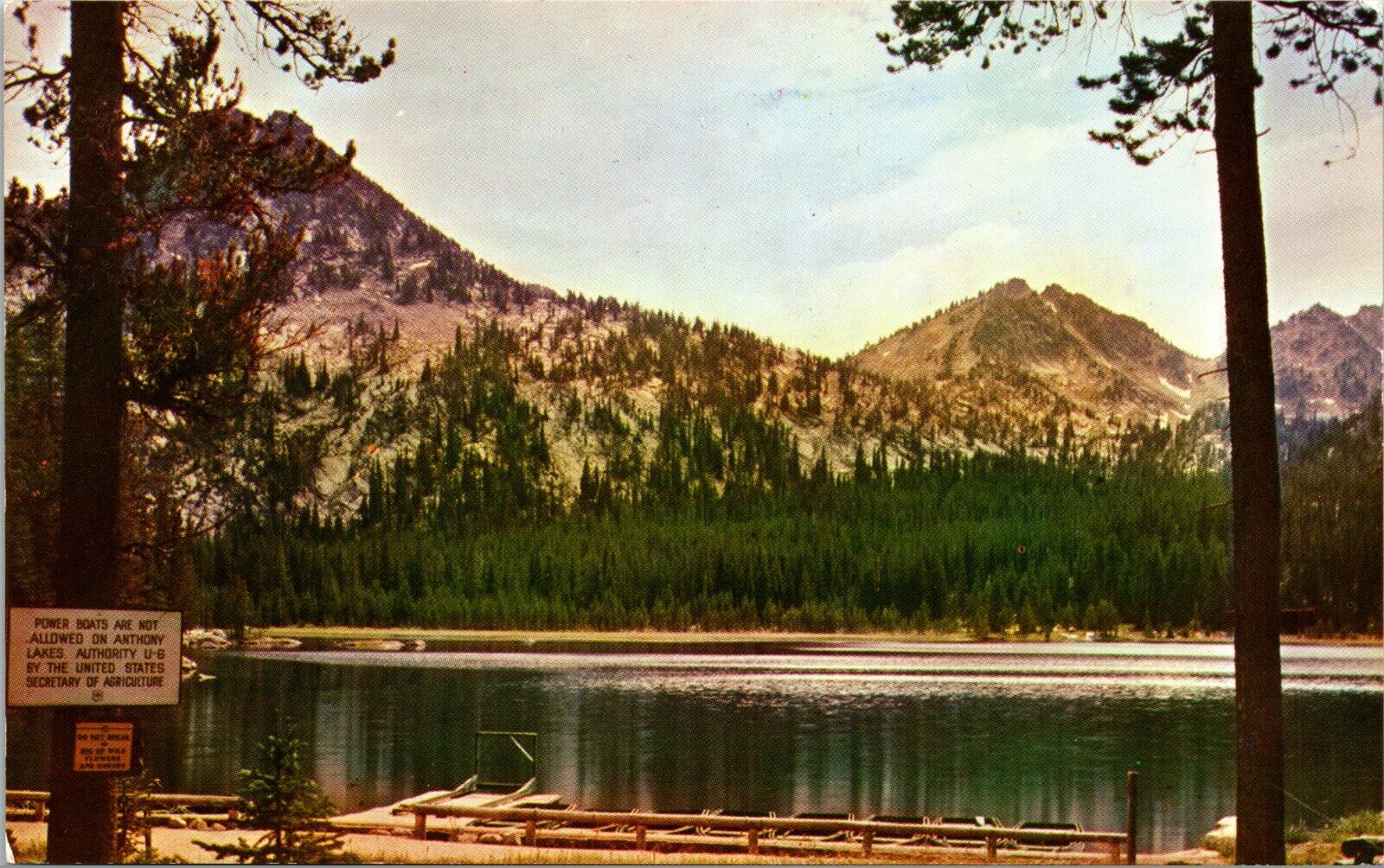 Anthony Lakes near Baker La Grande Oregon Vintage Postcard 
