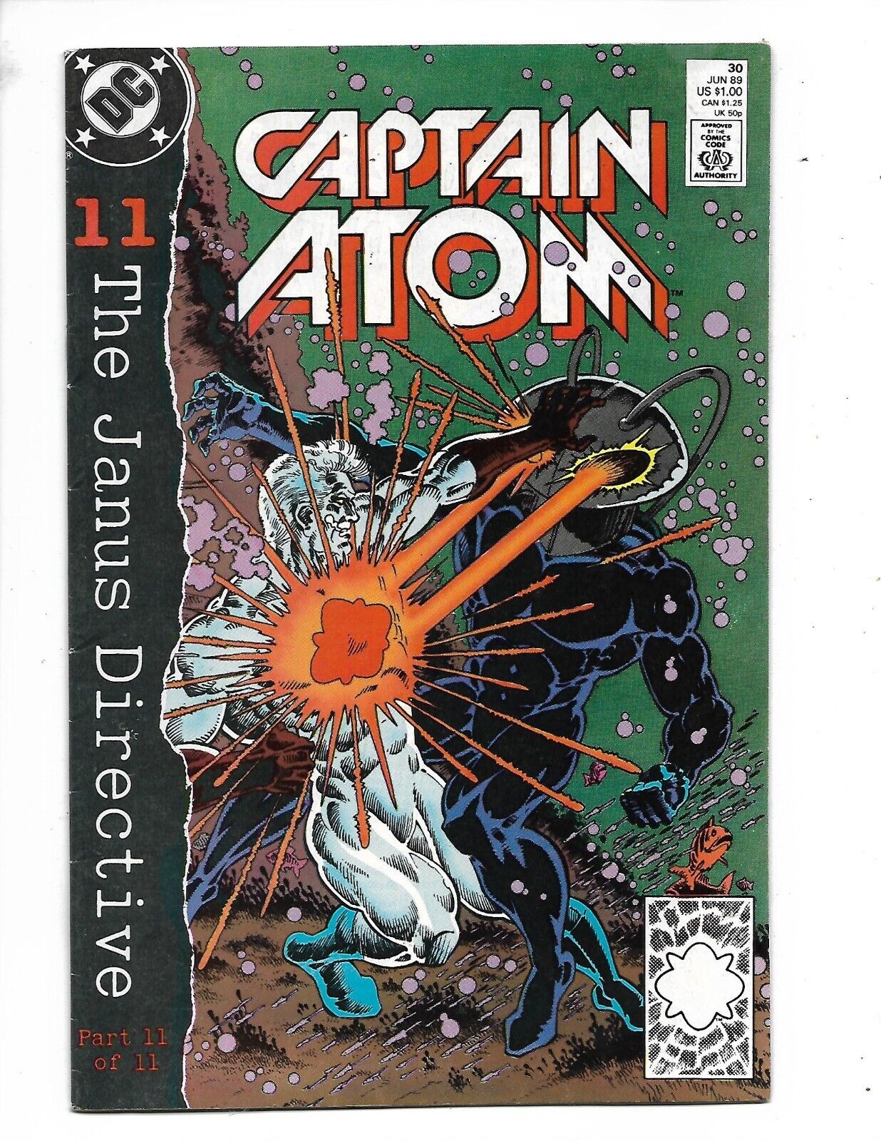 DC Comics 1989 Captain Atom #30 F/VF Broderick