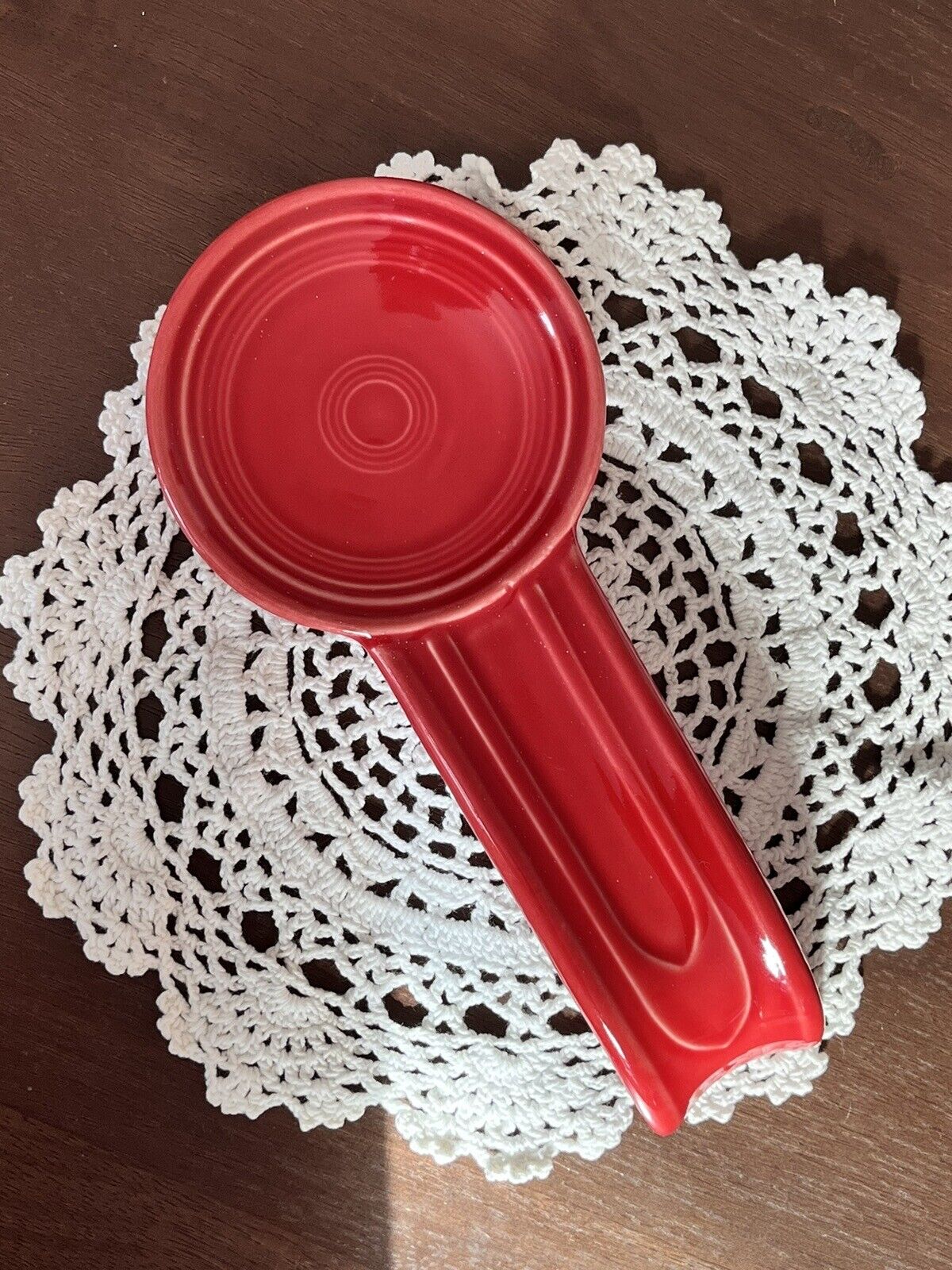 Scarlet Red Homer Laughlin Fiesta Spoon Rest Made in USA
