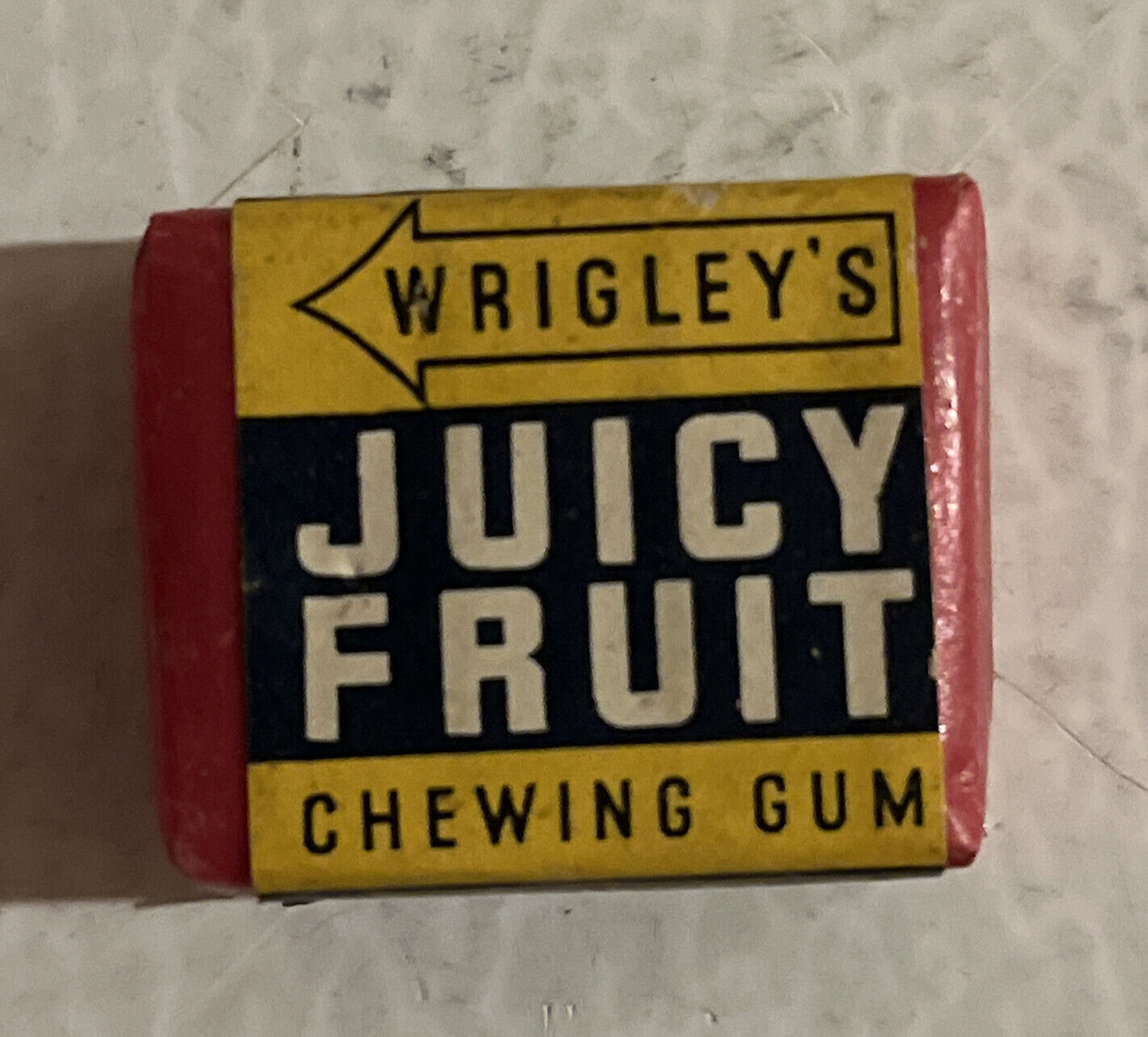 Vintage 1940s Wrigley’s Juicy Fruit Chewing Gum Piece NOS Unopened Auckland NZ