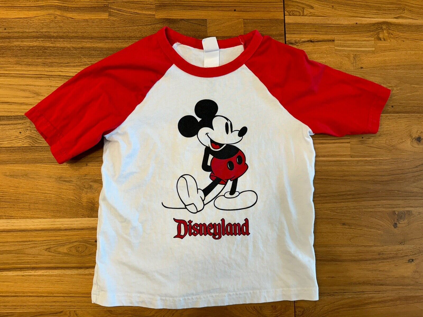Kids Disney Mickey Mouse Standing Family Matching T-Shirt Size Youth 7/8