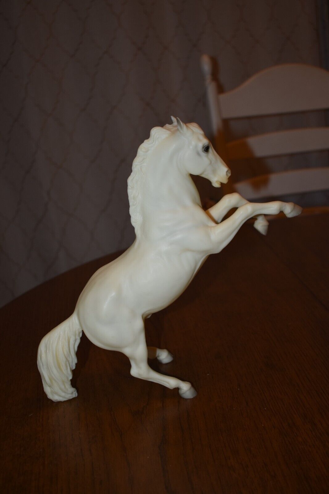 Breyer Vintage Horse #30 King Alabaster White Fighting Rearing Stallion