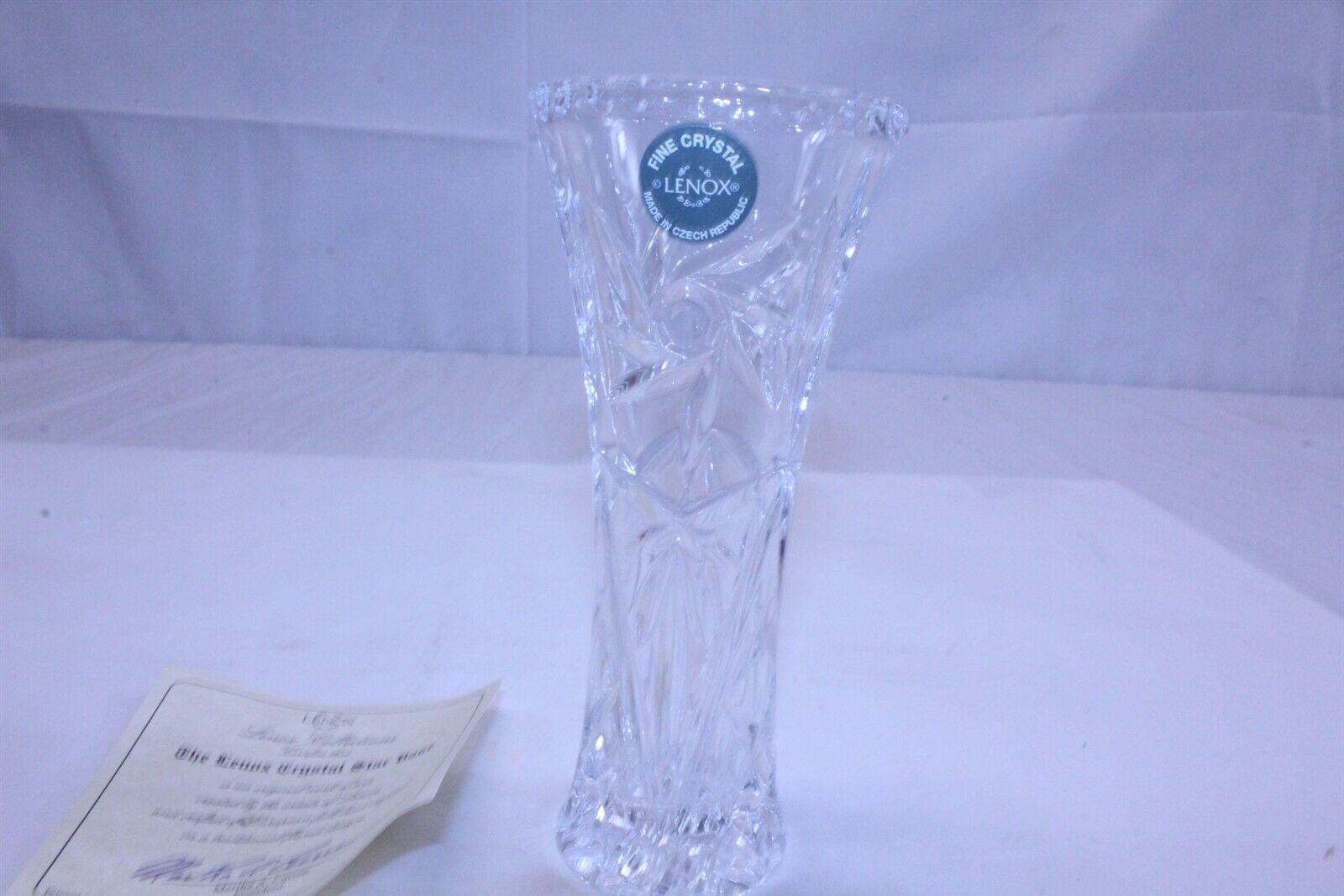 Lenox Crystal Star Vase 6\