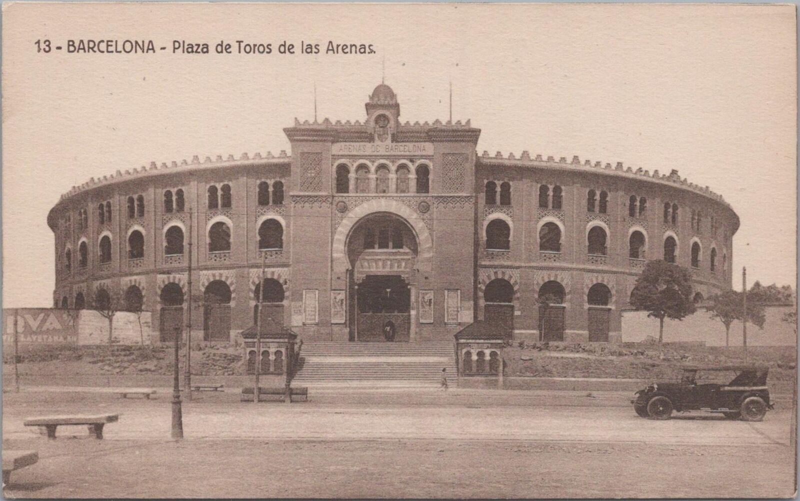 Postcard Plaza de Toros de Las Arenas Barcelona Spain 