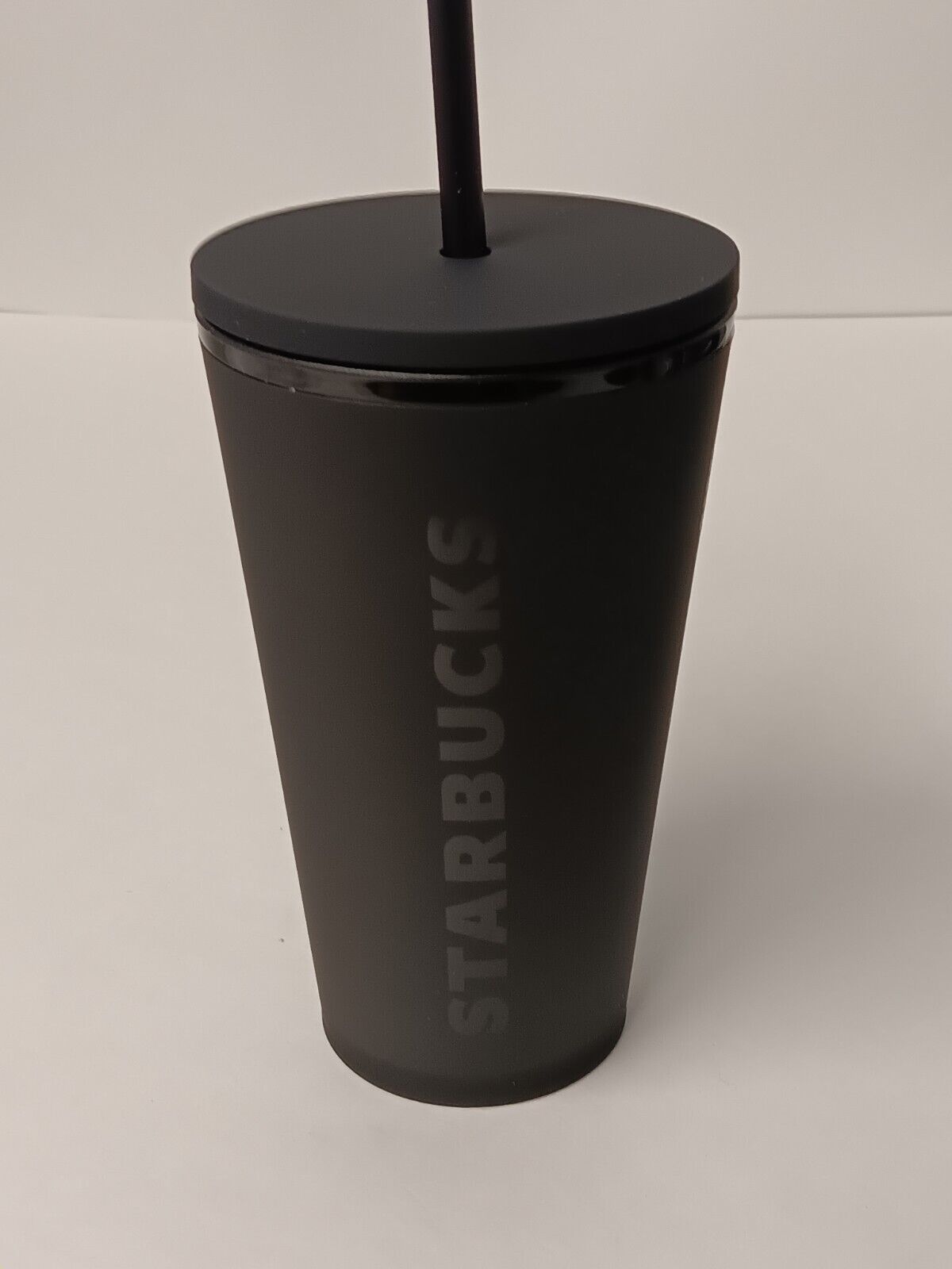 Starbucks Acrylic Cold Cup with Straw, 16oz - Matte Black