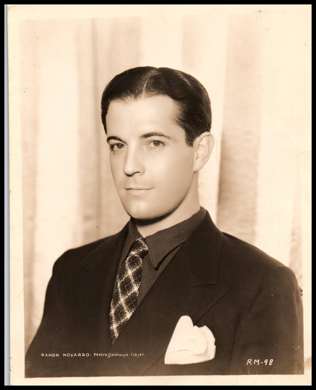 ORIGINAL 1930s RAMON NOVARRO HANDSOME GAY INTEREST MGM PORTRAIT PHOTO 704