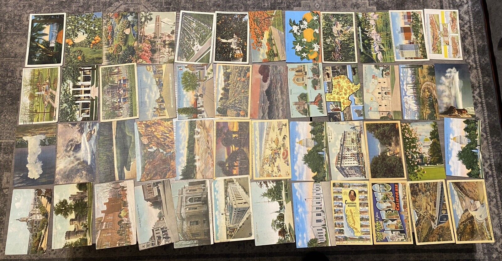 Lot 100+ Vintage Linen Post Cards