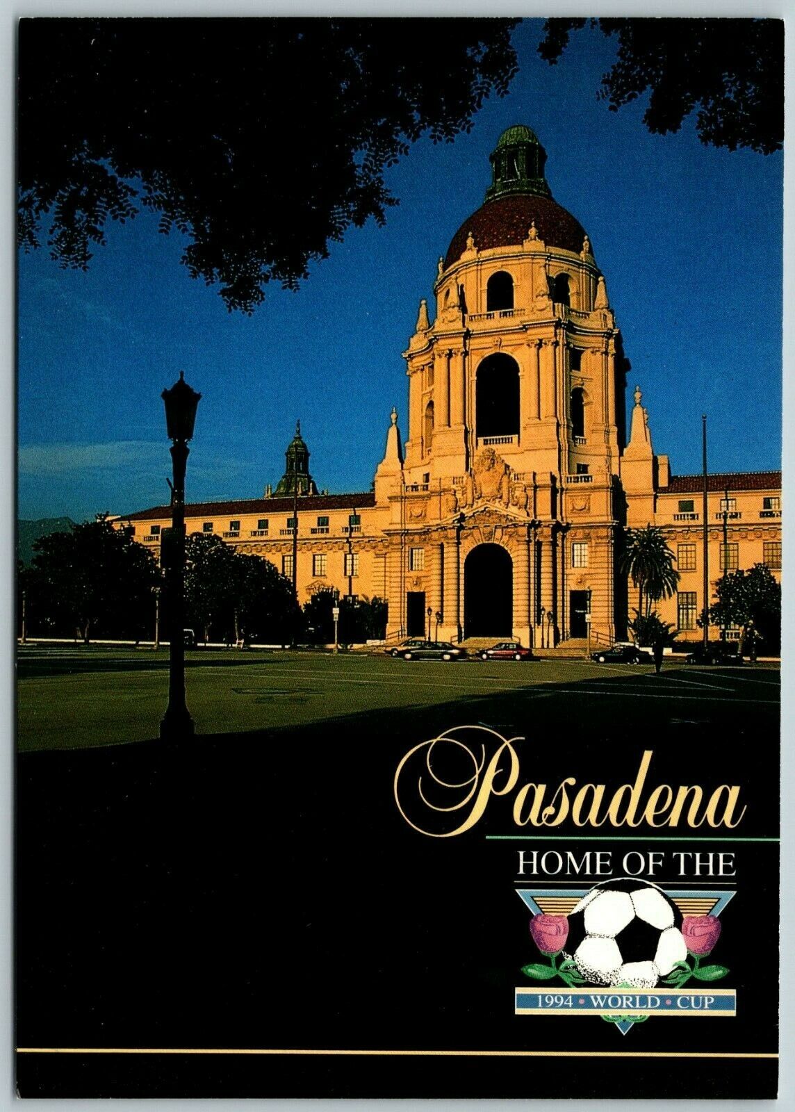 Pasadena City Hall, CA - Postcard